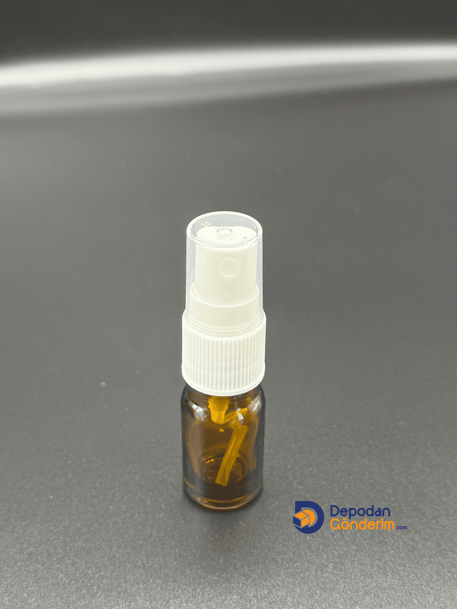 DP144 5cc Dar Ağızlı Ecza Cam Şişe (Beyaz Spreyli) 