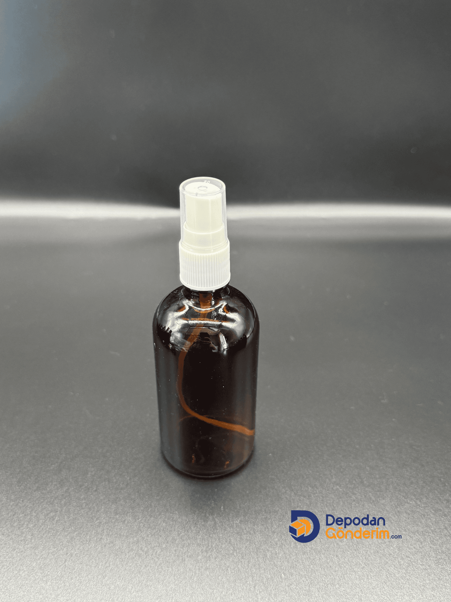 DP122 100cc Dar Ağızlı Ecza Cam Şişe (Beyaz Spreyli)