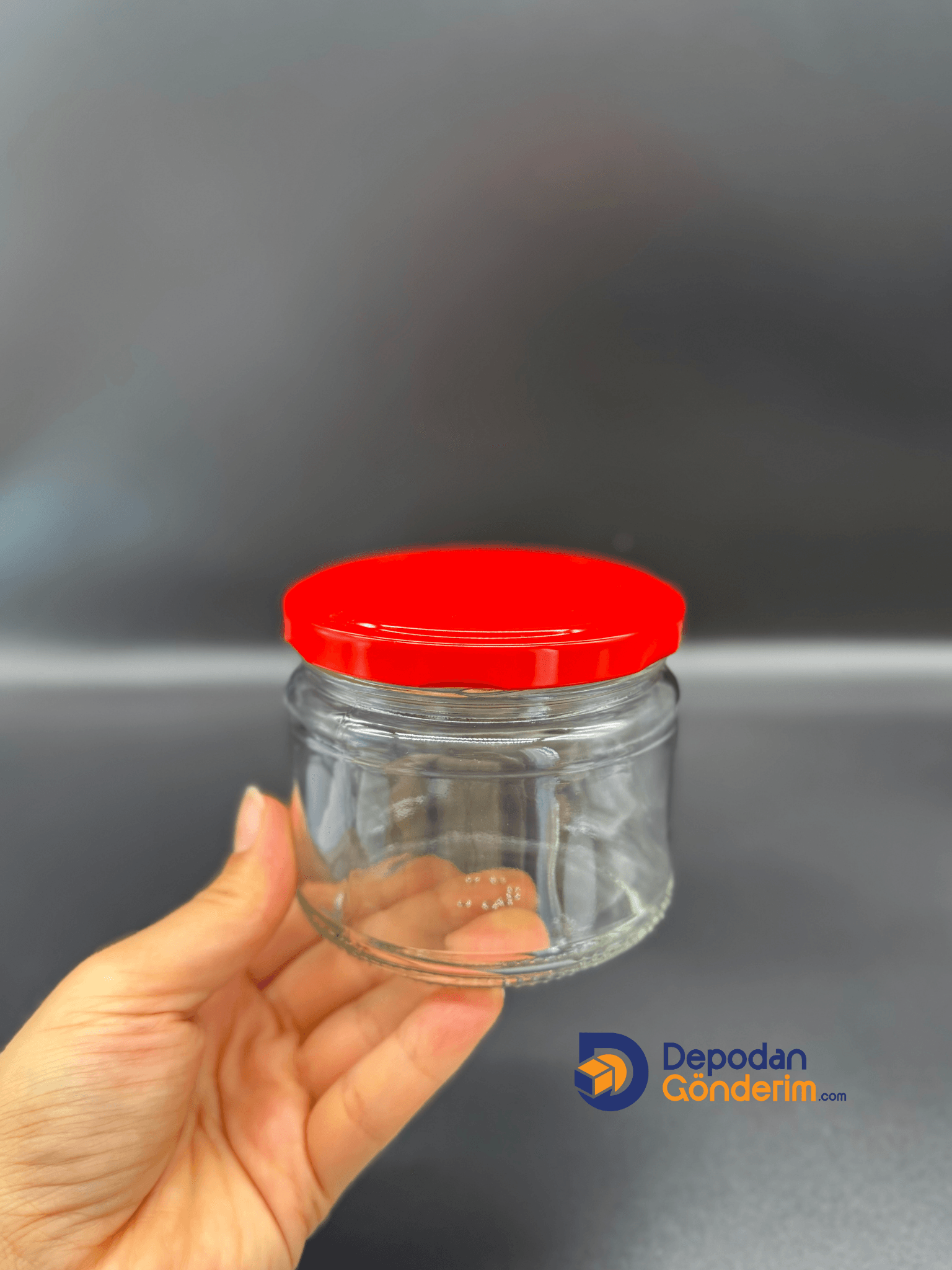 DP217 300cc Kavanoz Kırmızı Kapaklı