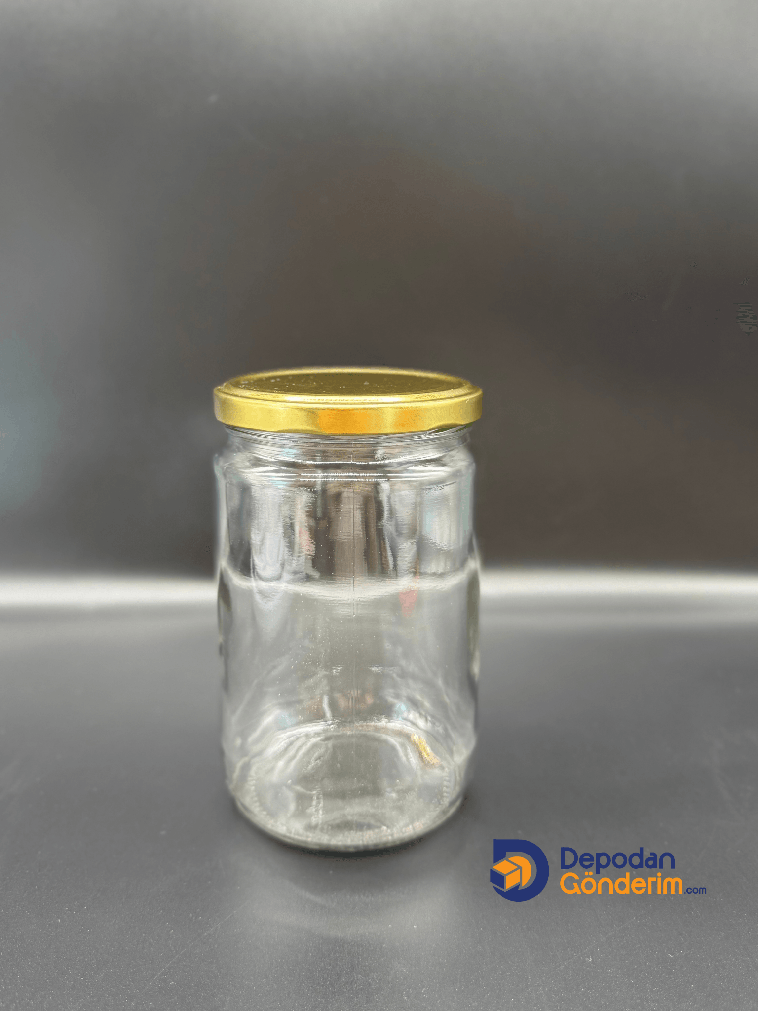 DP206 660cc Kavanoz Gold Kapaklı