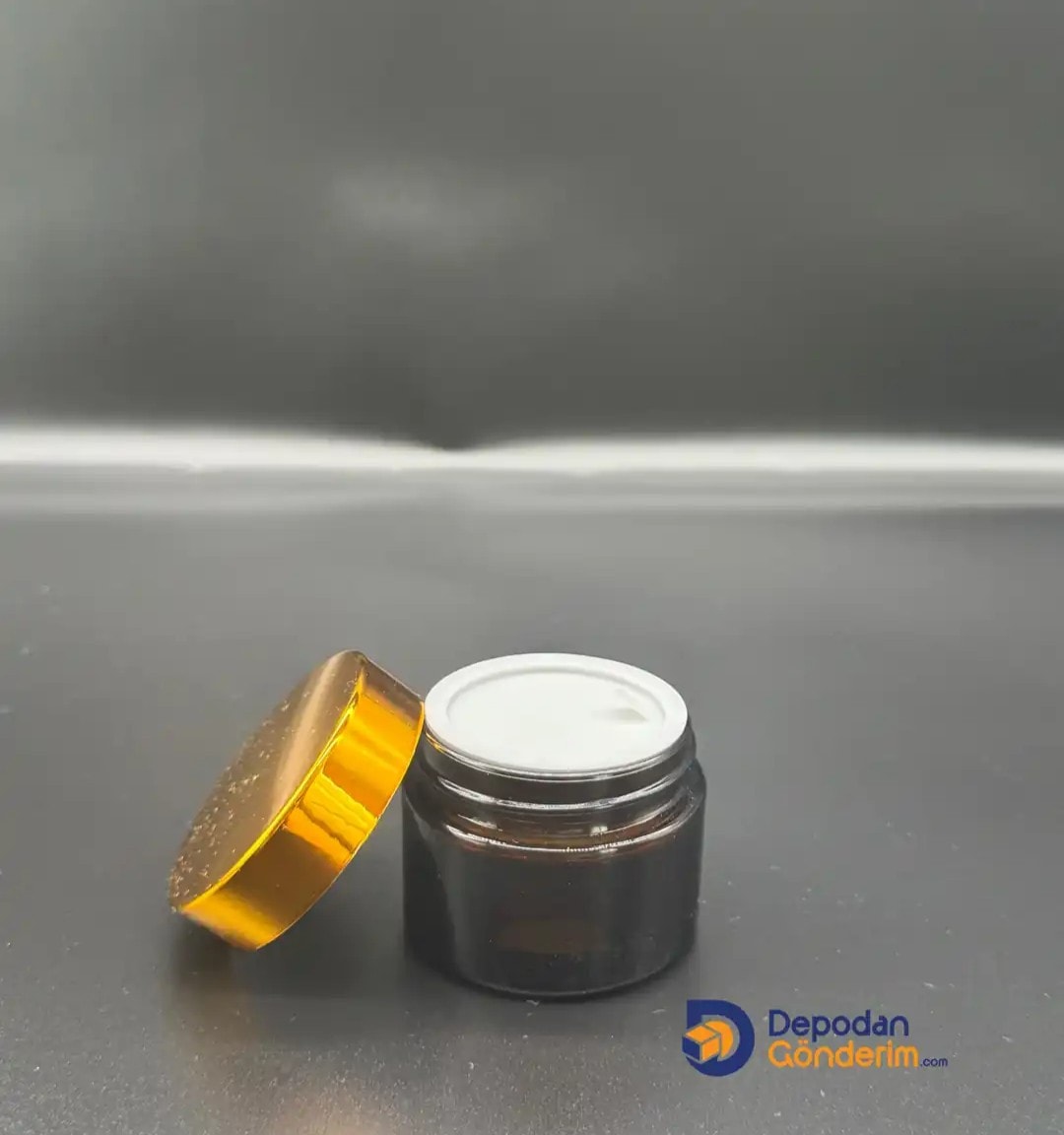 DP68 50cc Amber Cam Krem Kavanozu (Gold Kapaklı)