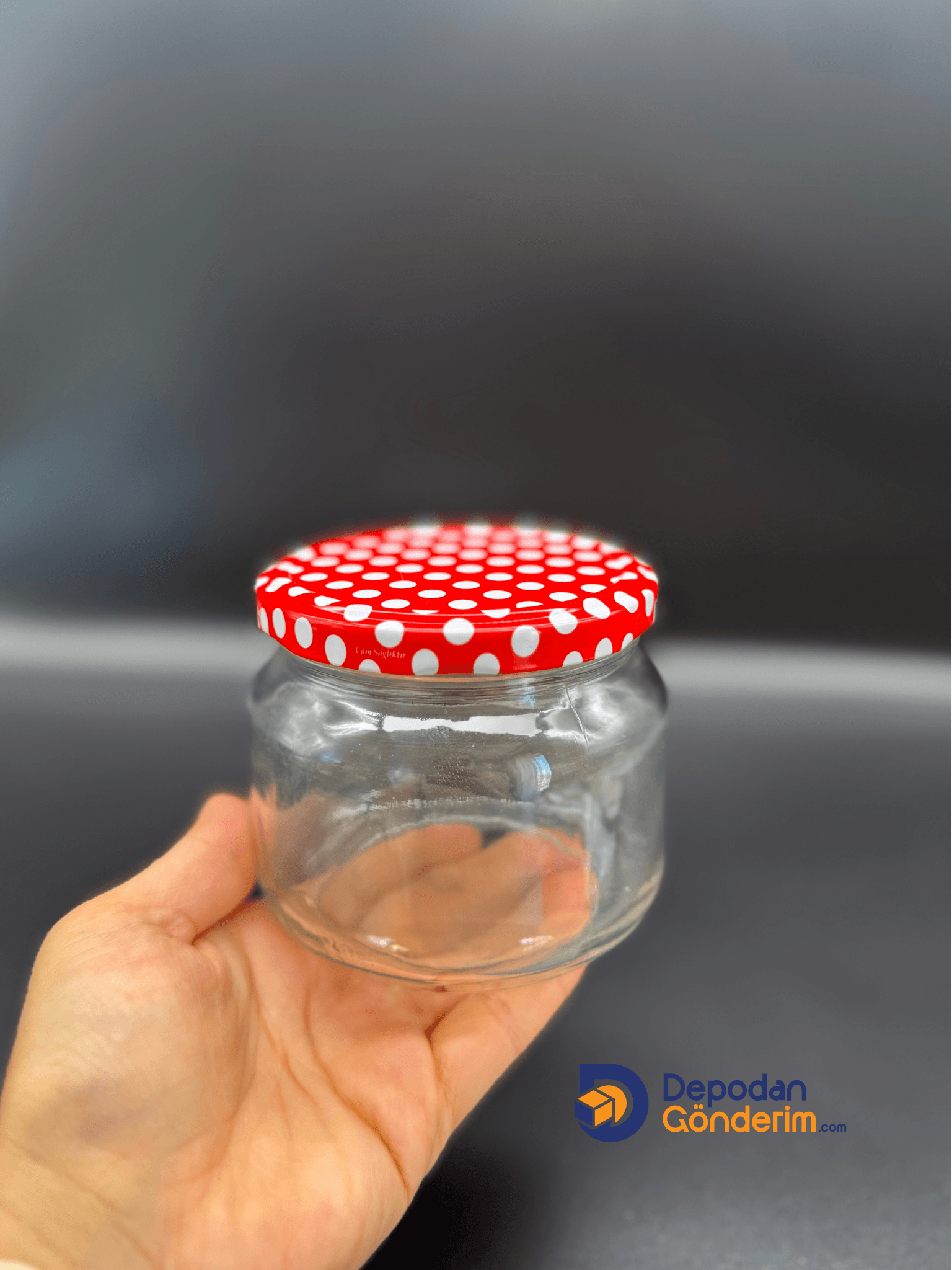 DP224 400cc Kavanoz Puantiye Kapaklı