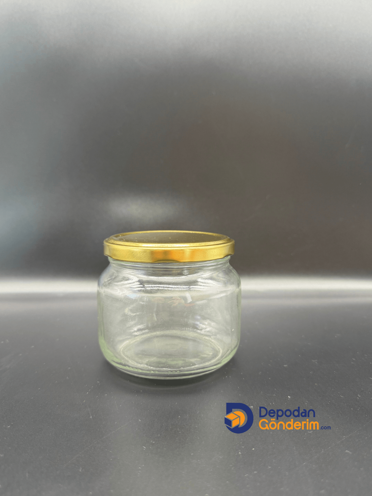 DP230 400cc Kavanoz Gold Kapaklı