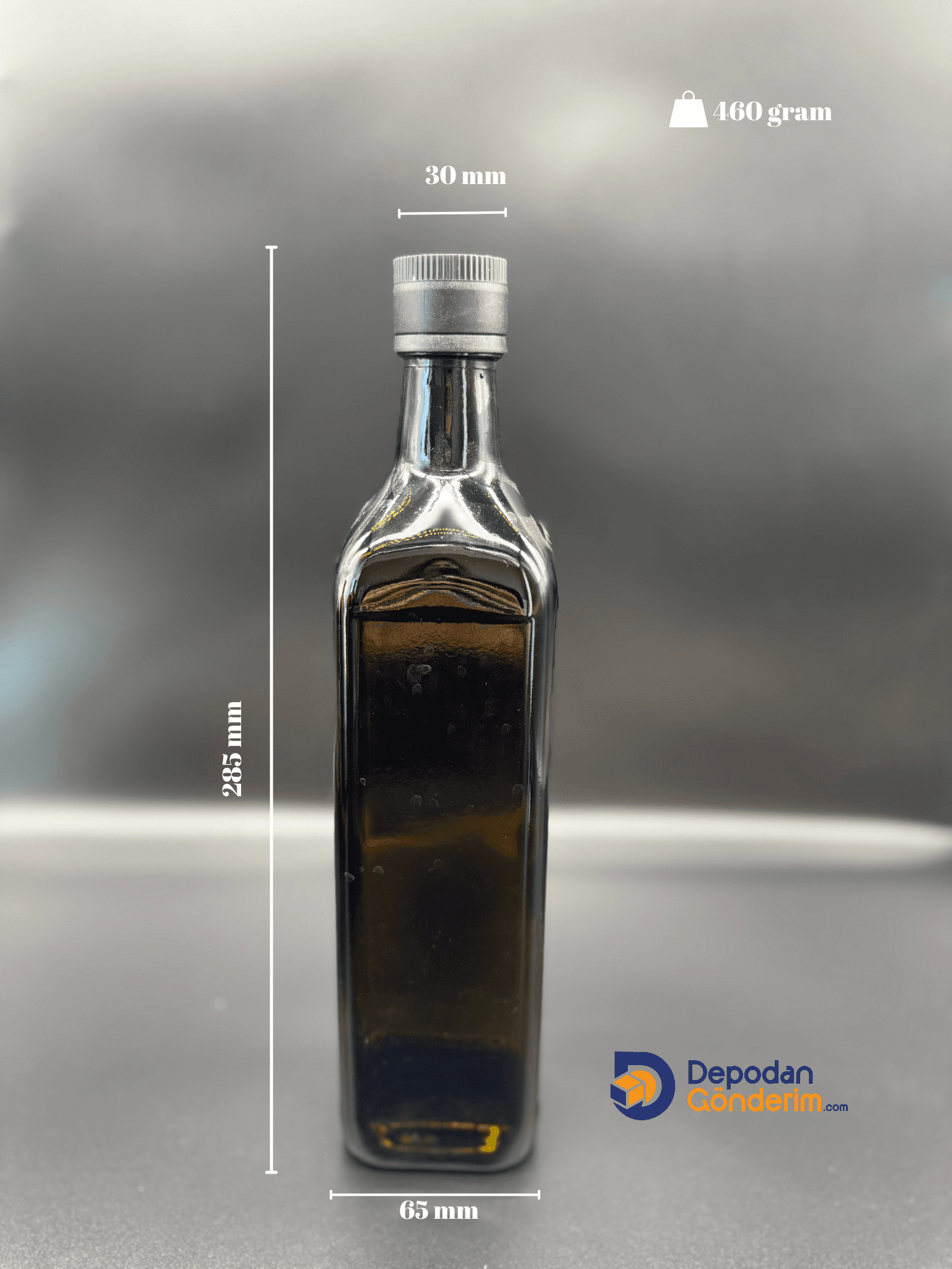 DP168 750ccYeşil Maraska Şişe (Siyah Kilitli Akıtıcılı Kapak) 