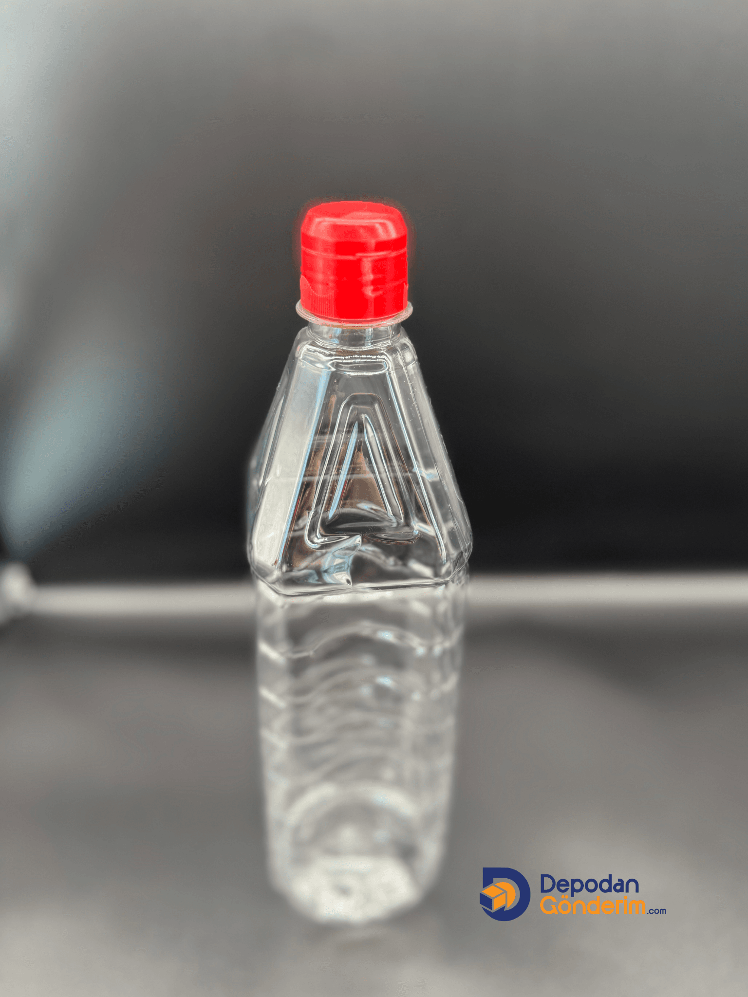 DP53 1000 cc ( 1 Litre) Köşeli Fliptop Kapaklı Pet Şişe 