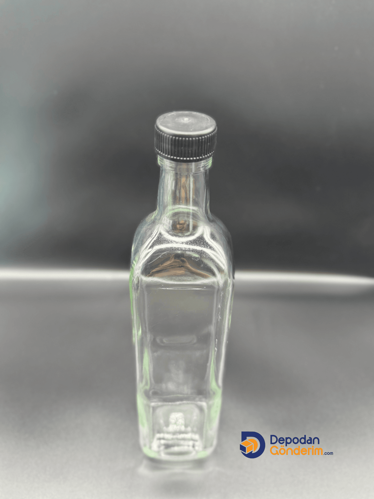 DP182 750cc Şeffaf Maraska Şişe (Siyah Eko Kapak) 