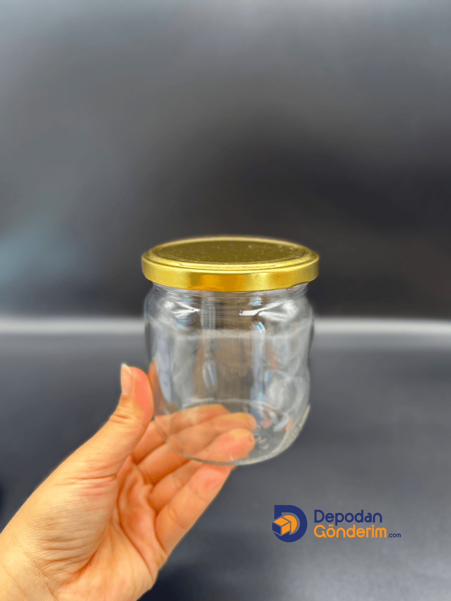 DP212 425cc Kavanoz Gold Kapaklı
