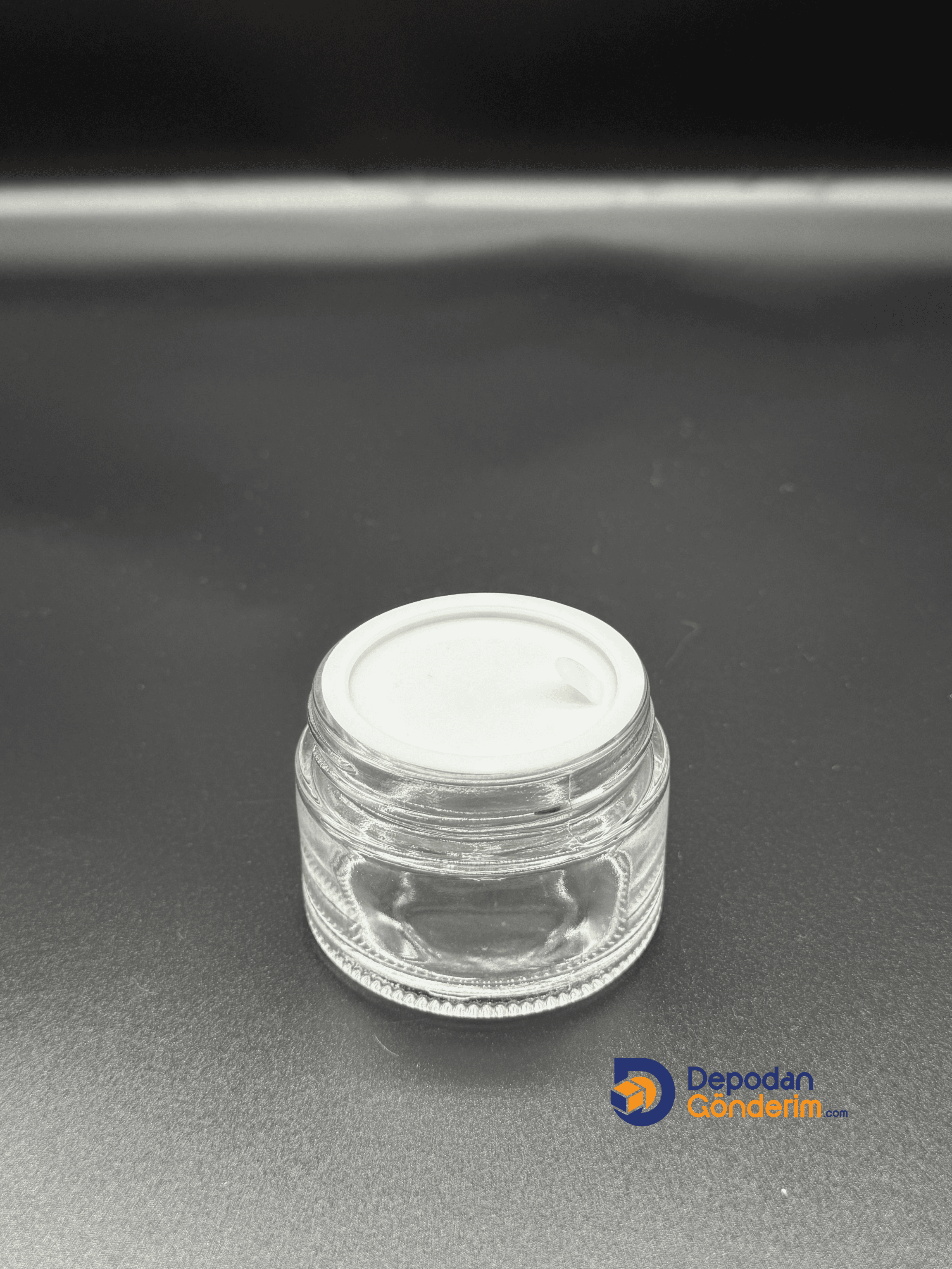 DP66 50cc İTHAL KREM KAVANOZU- GÜMÜŞ KAPAKLI  