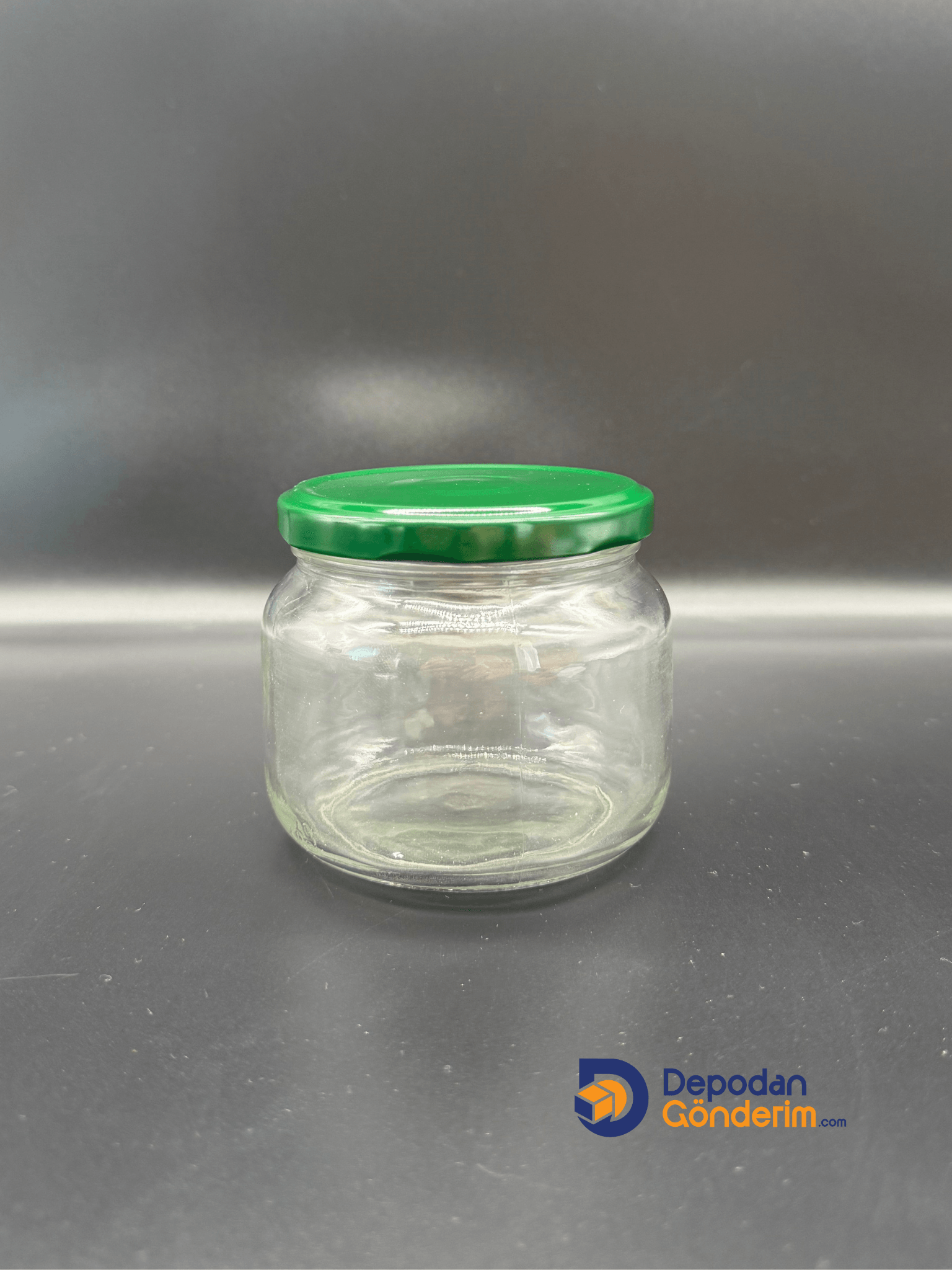 DP225 400cc Kavanoz Yeşil Kapaklı