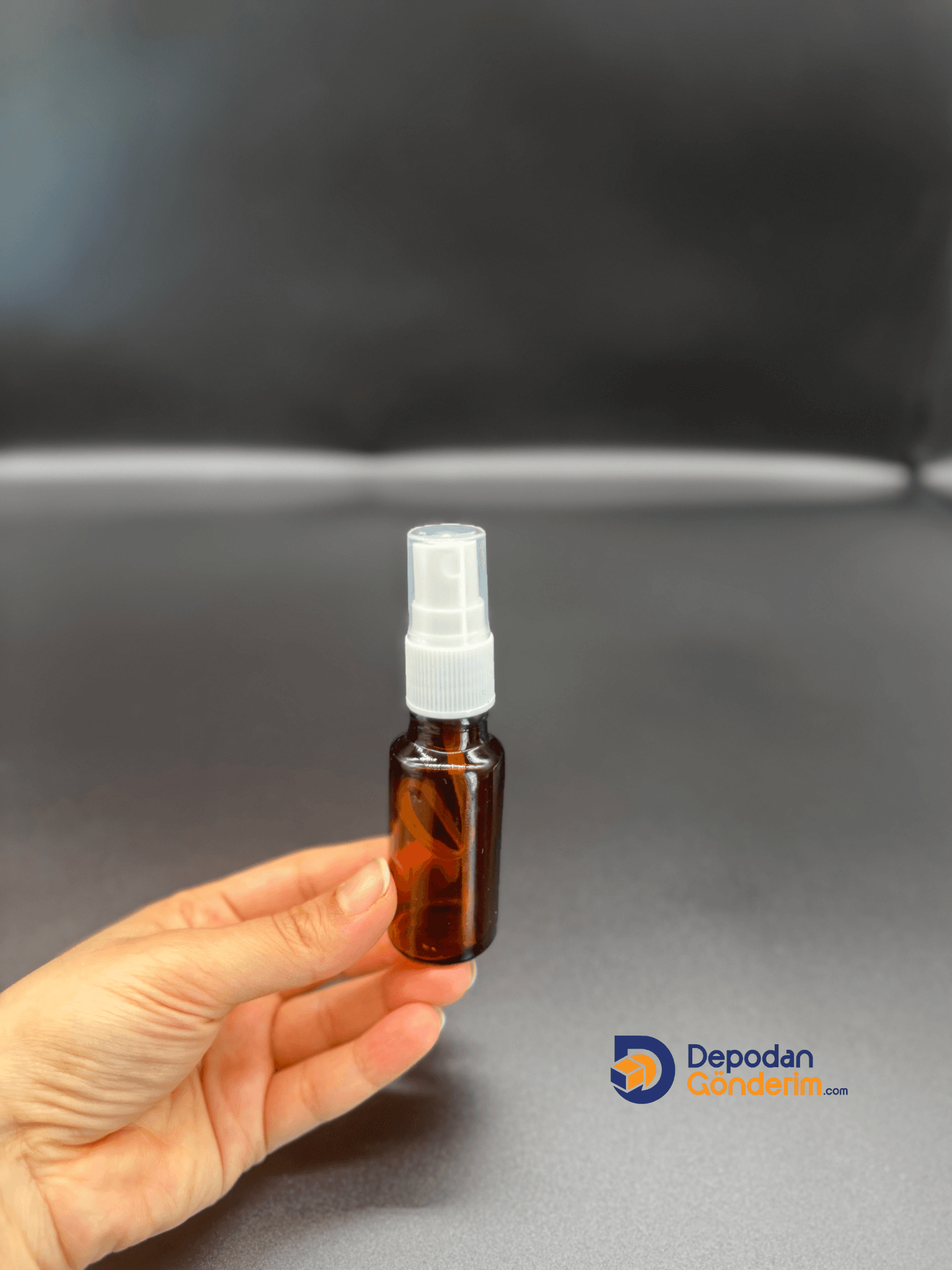 DP139 10cc Dar Ağızlı Ecza Cam Şişe (Beyaz Spreyli)  