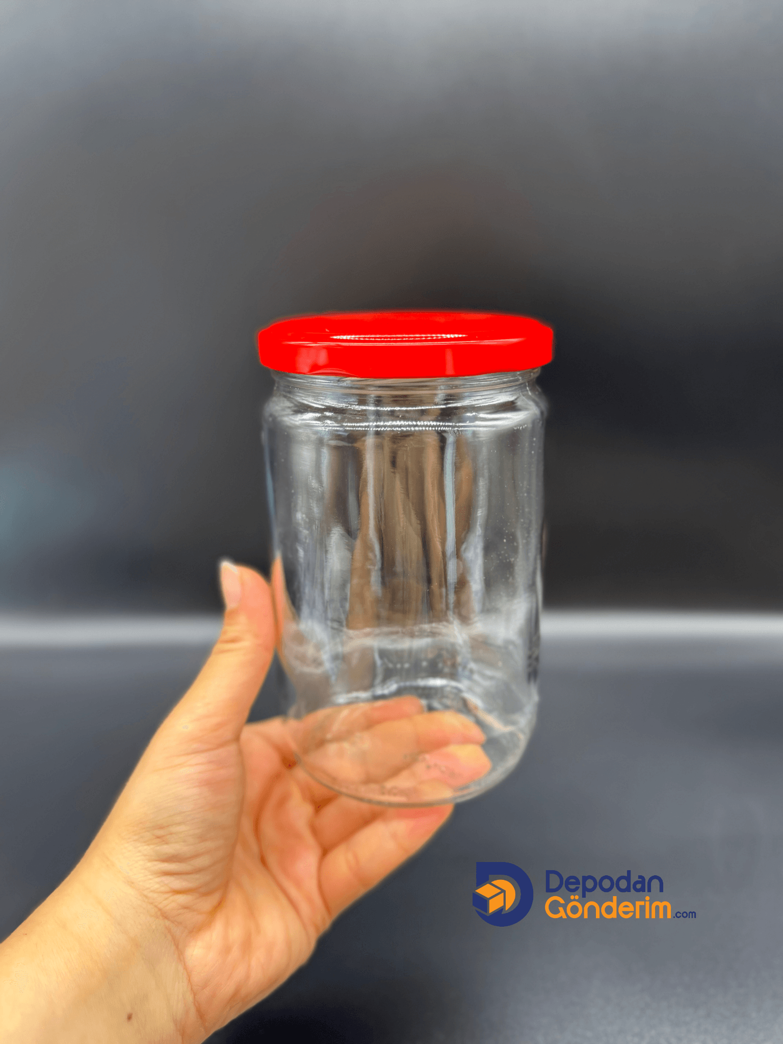 DP203 660cc Kavanoz Kırmızı Kapaklı