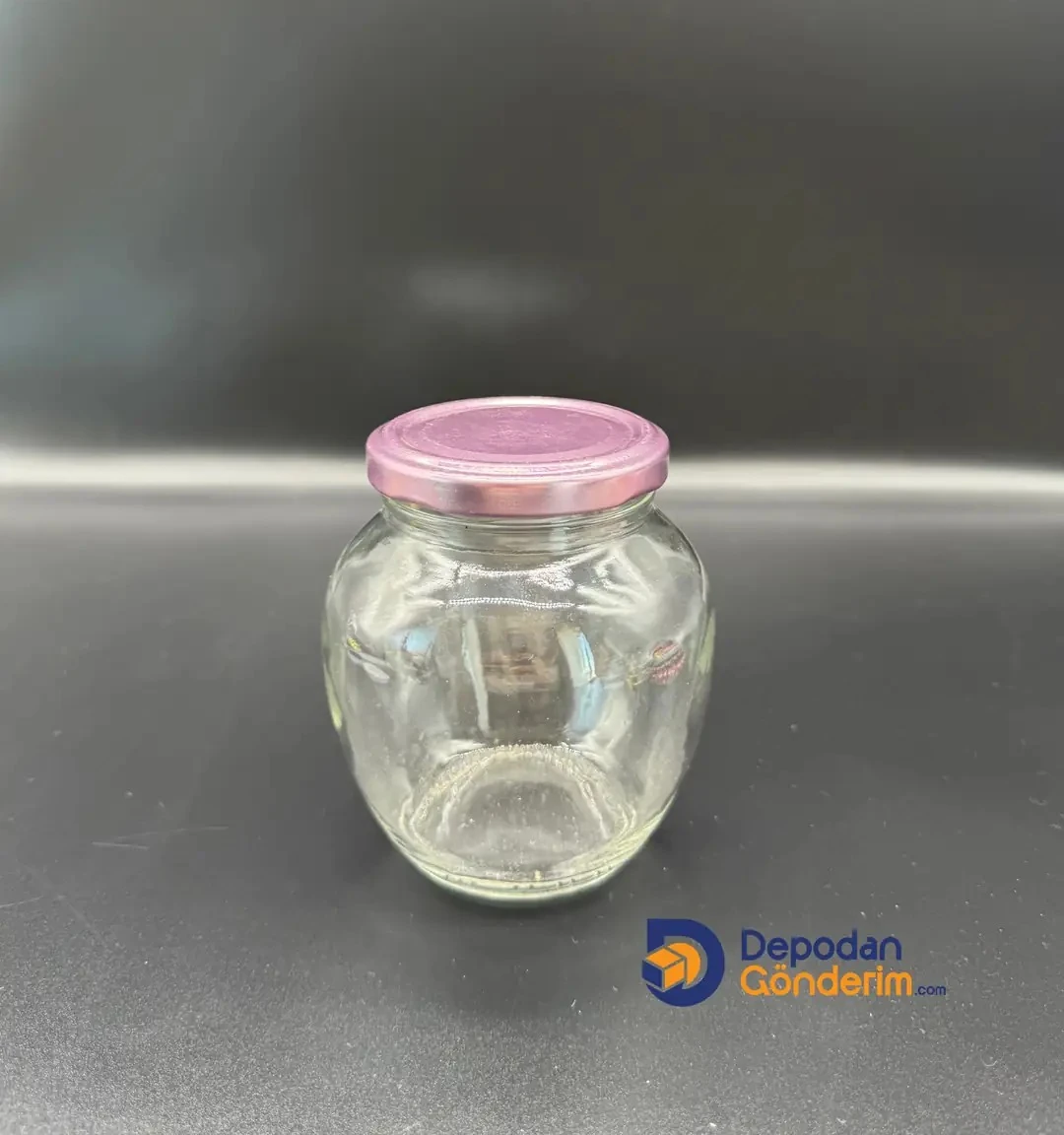 DP247 370cc Yumurta Kavanoz Mor Kapaklı 