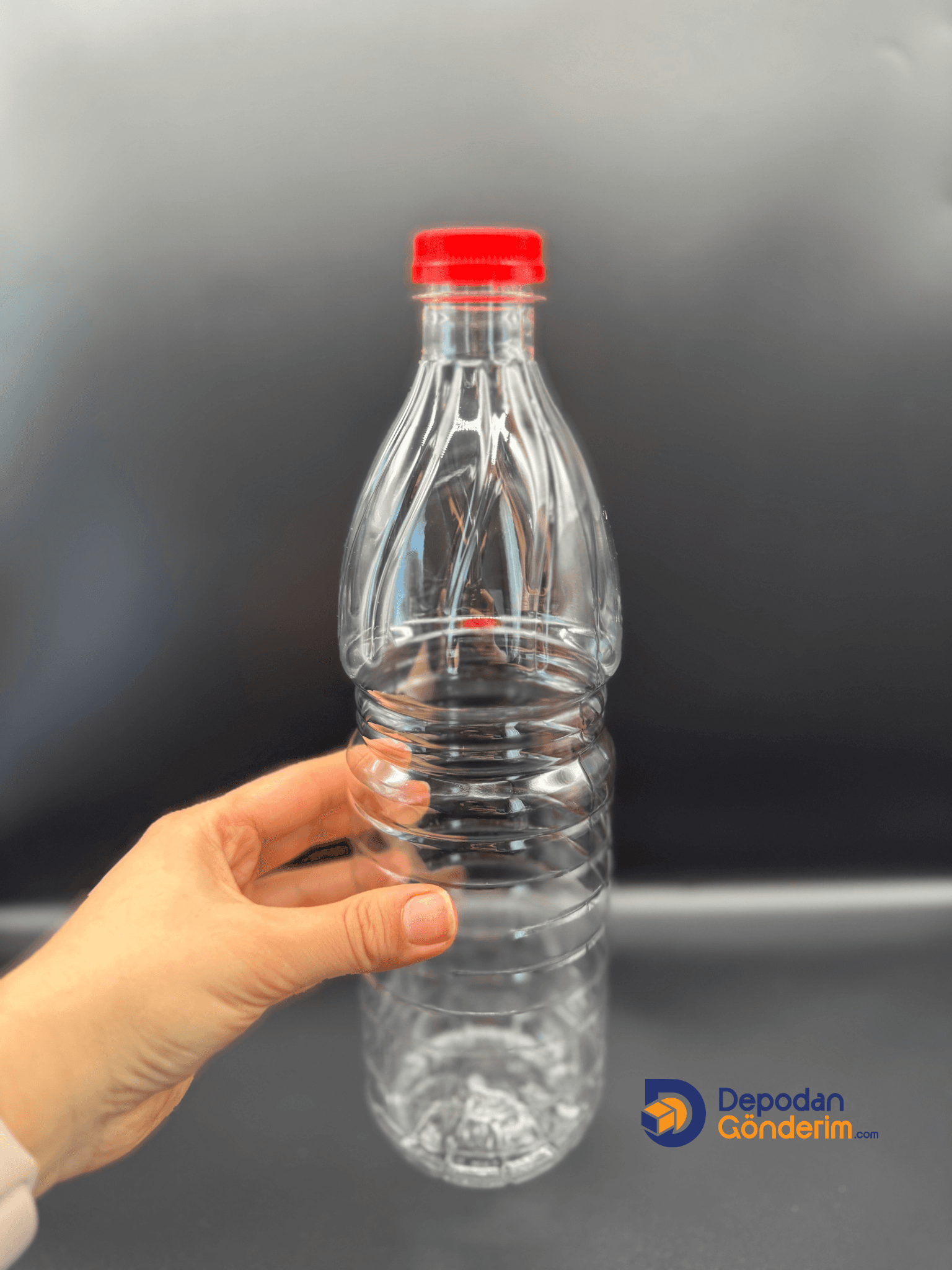 DP49 1000 cc (1 Litre) Standart Kapaklı Yuvarlak Pet Şişe