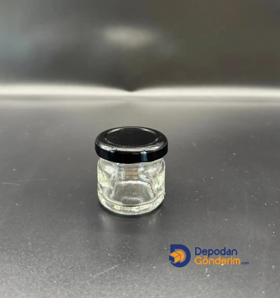 DP241 29cc Kavanoz Siyah Kapaklı