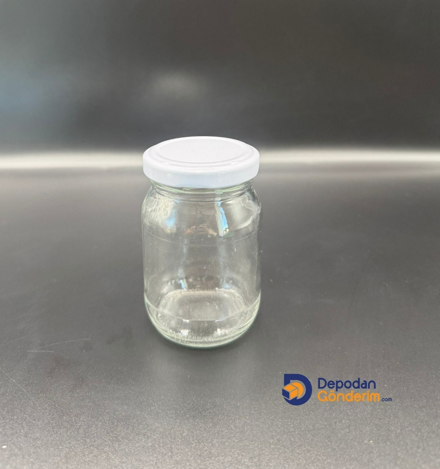 DP272 190cc Kavanoz Beyaz Kapaklı 