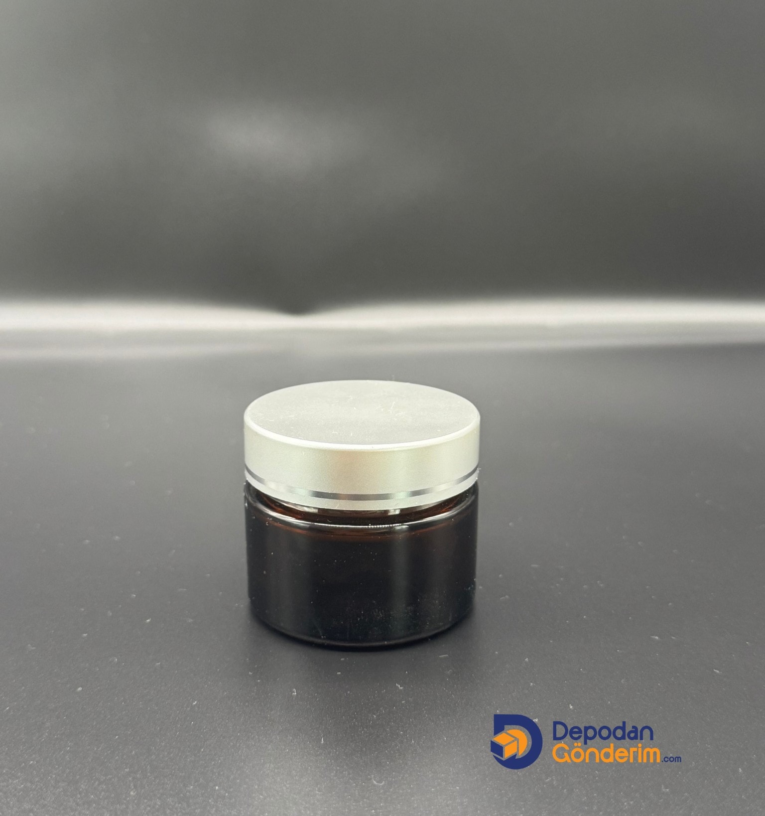 DP69 50cc Amber Cam Krem Kavanozu (Gümüş Kapaklı)