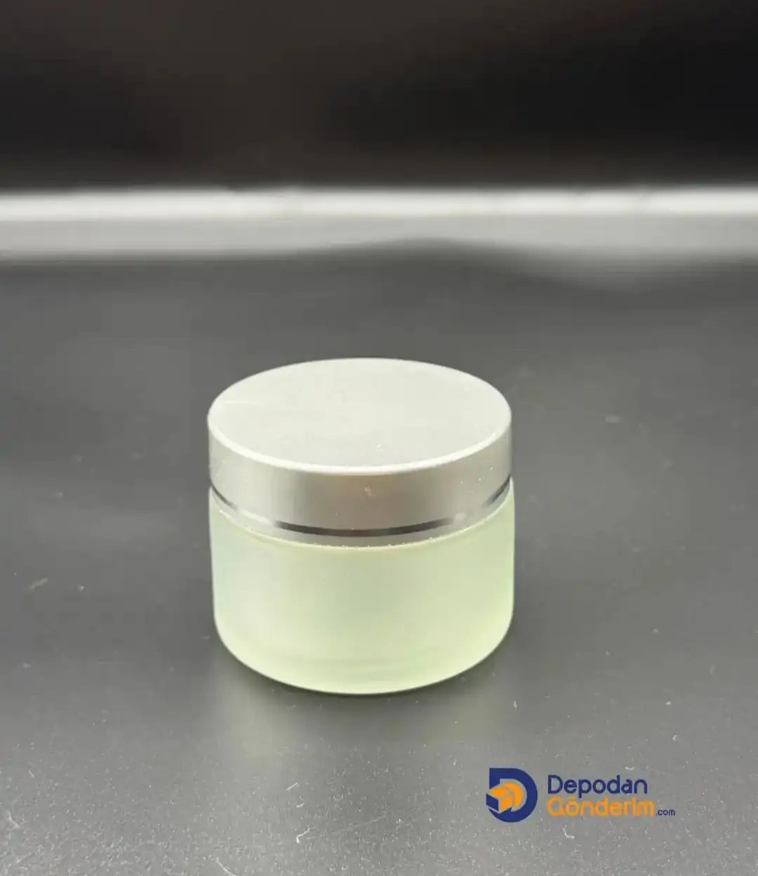 Dp60 50cc Buzlu Krem Kavanozu -Gümüş Kapaklı 