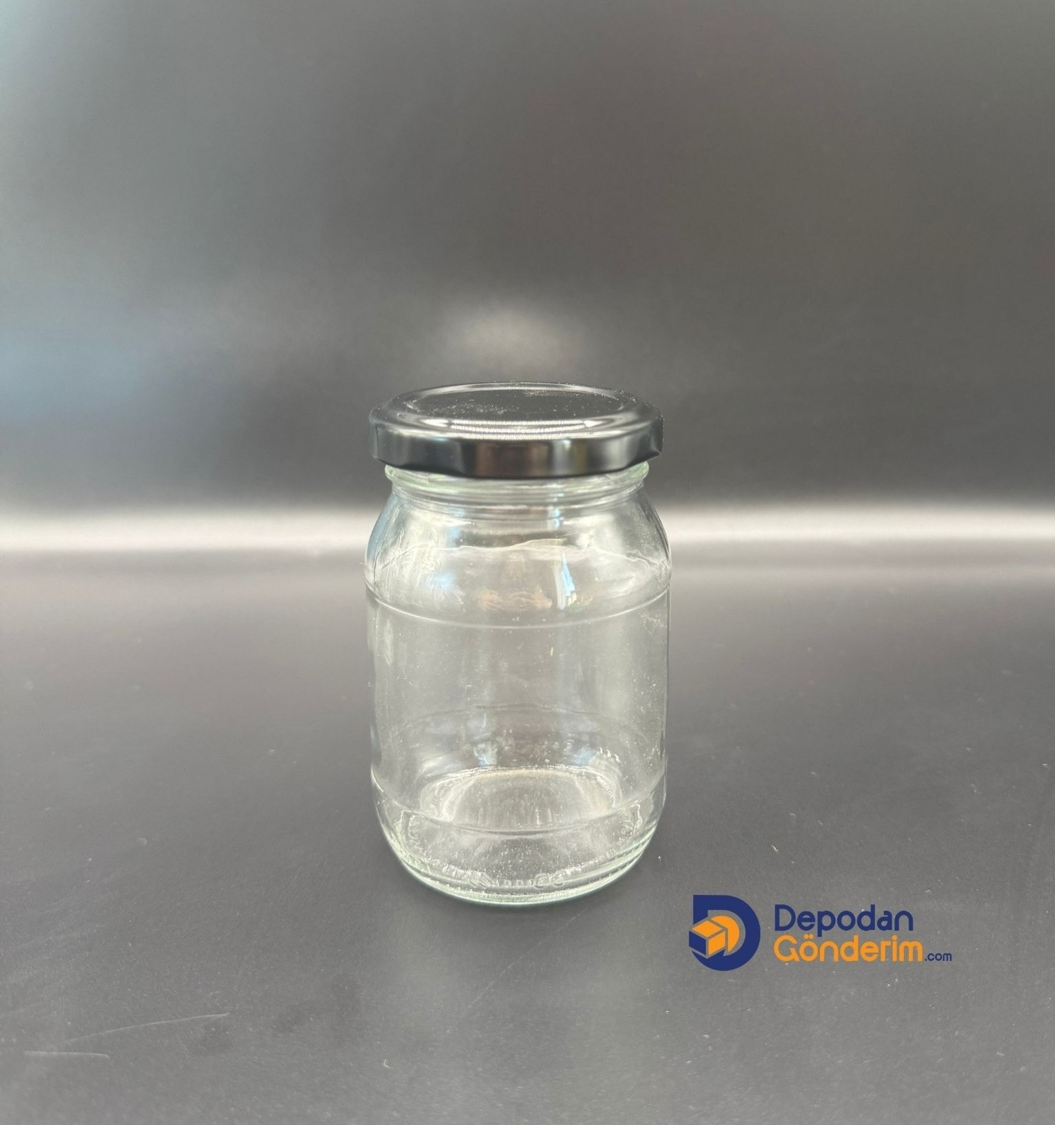 DP270 190cc Kavanoz Siyah Kapaklı 