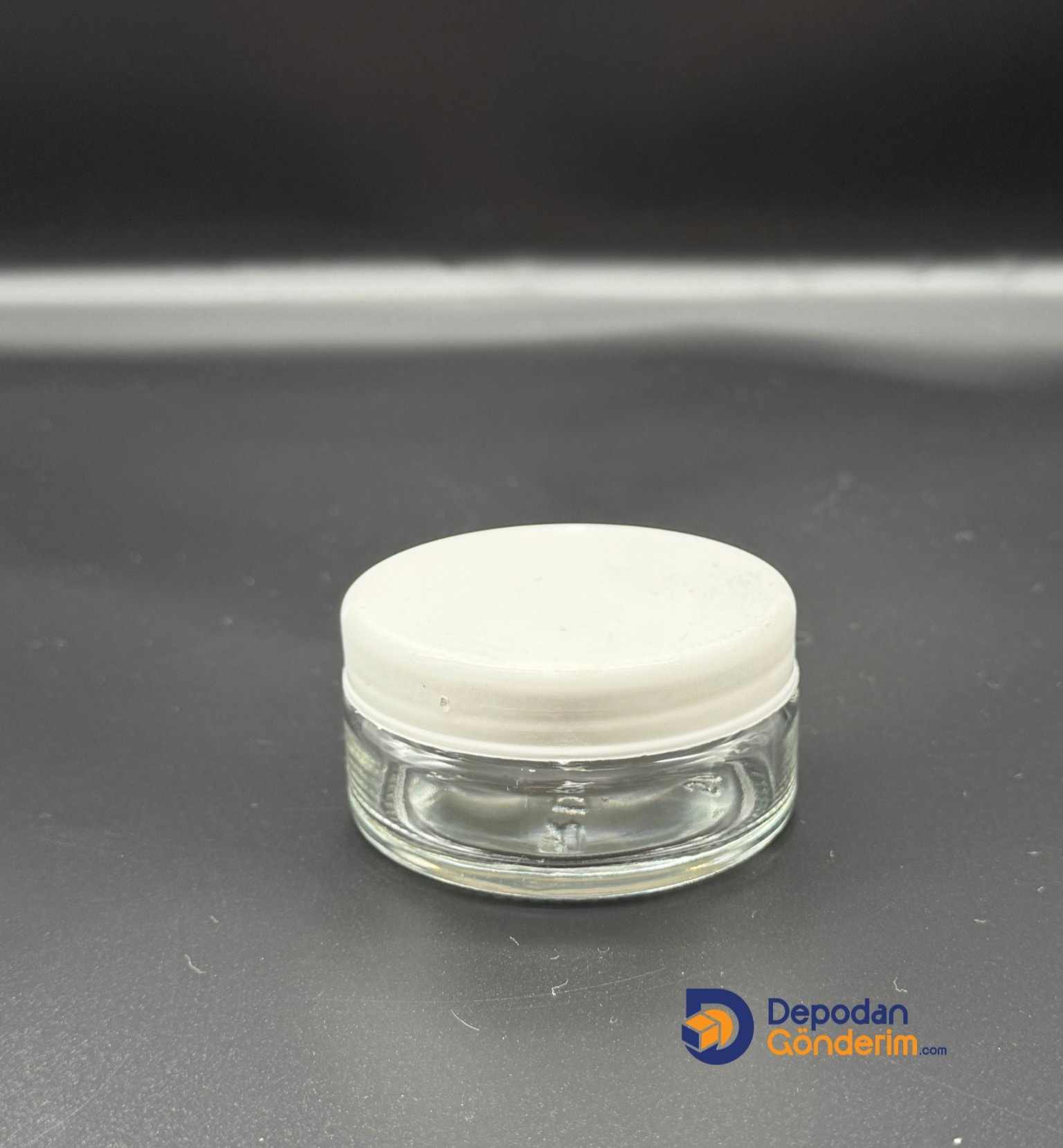 DP63 50cc KLASİK KREM KAVANOZU- BEYAZ PLASTİK KAPAKLI 