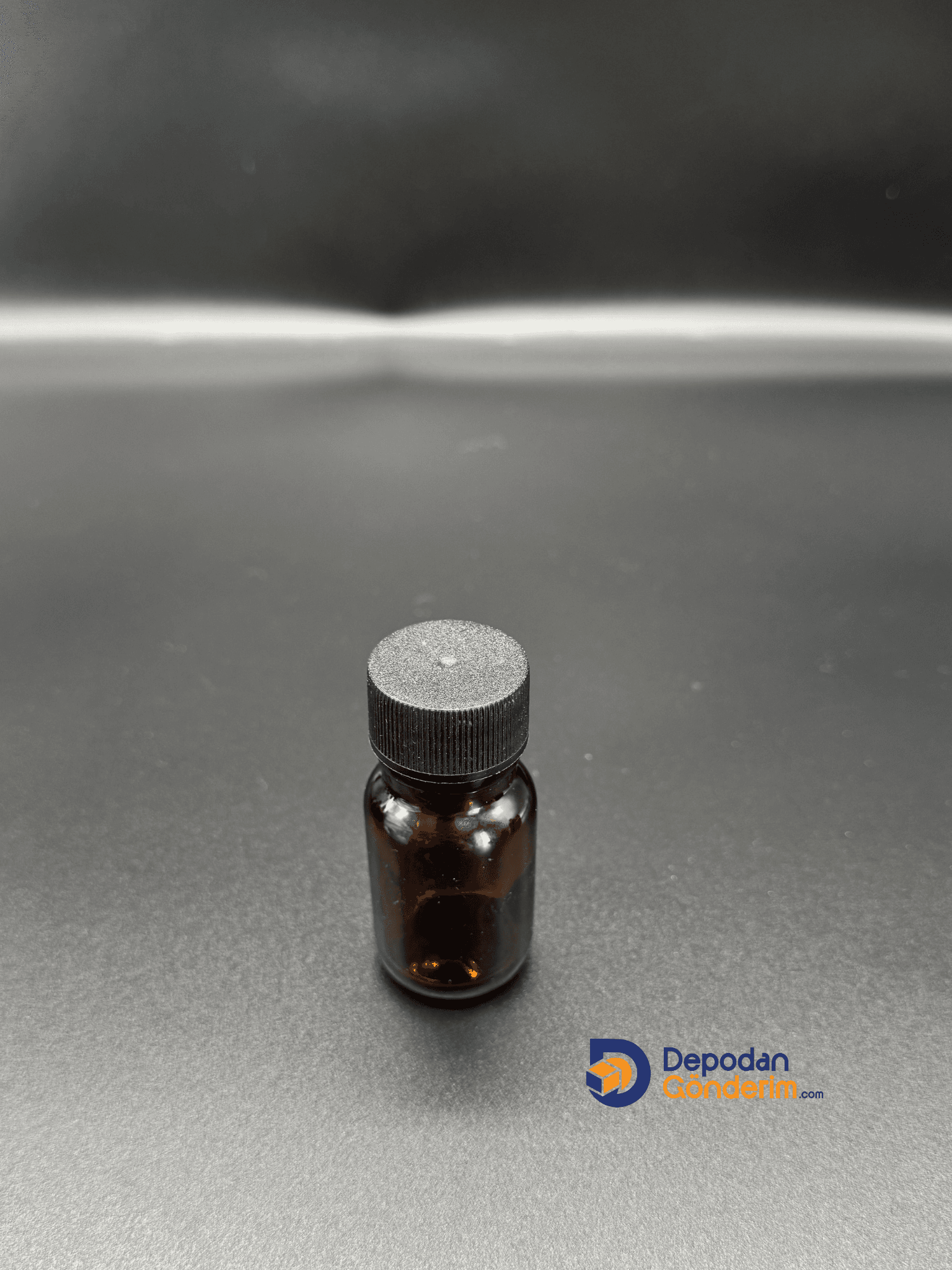 DP116 20cc Ecza Cam Şişe (Siyah Kapaklı)   