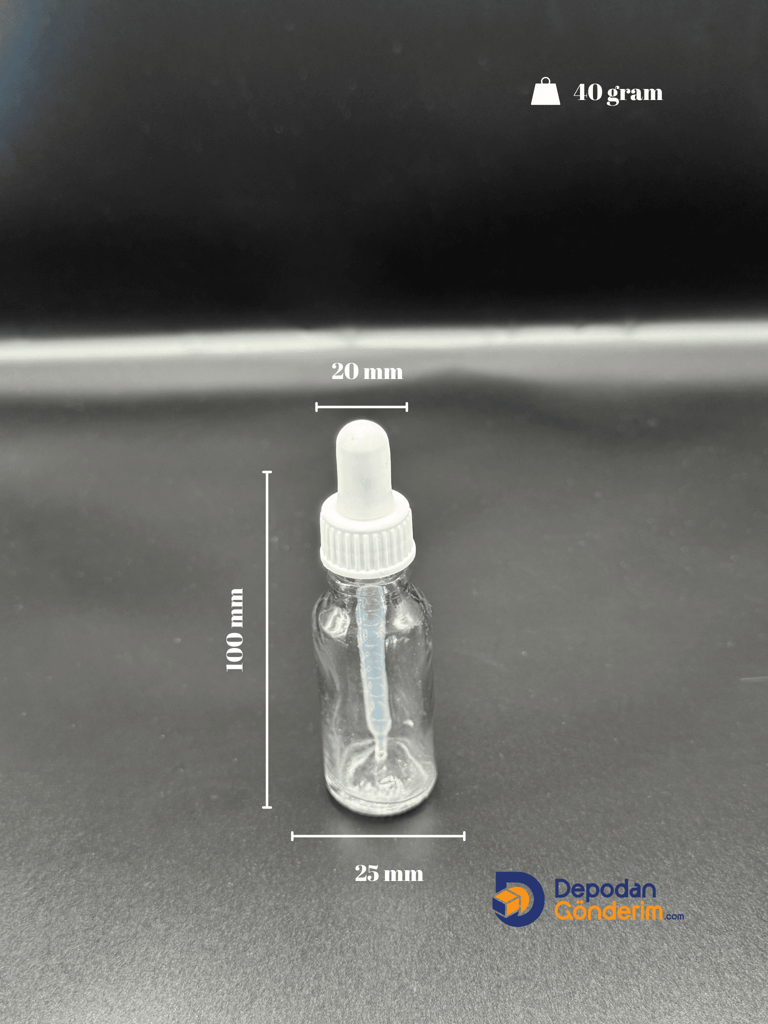 DP83 20cc PLASTİK DAMLALIKLI - PLASTİK BEYAZ KAPAKLI ŞİŞE