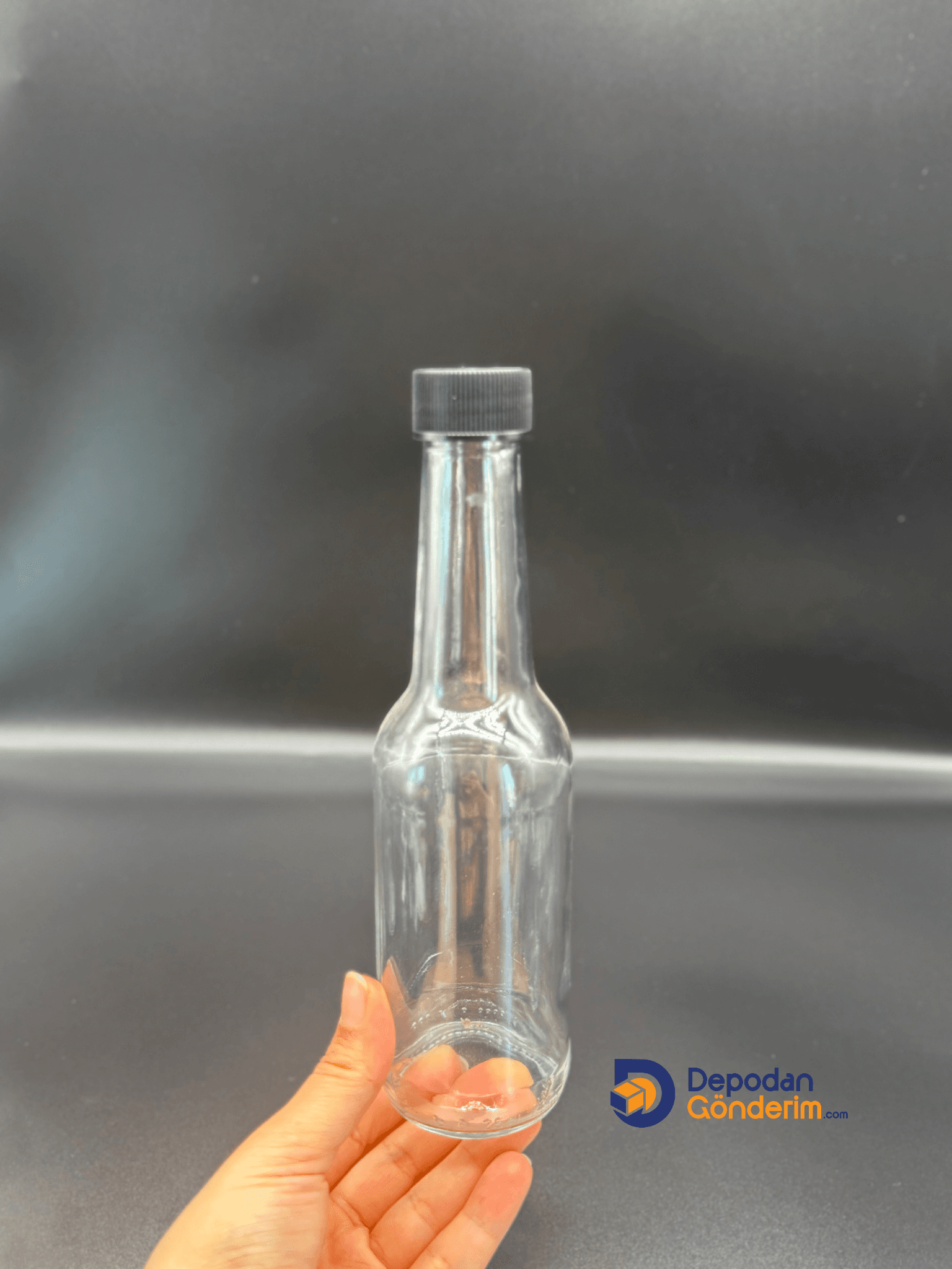 DP148 250cc eco cam şişe (Siyah Kapaklı)