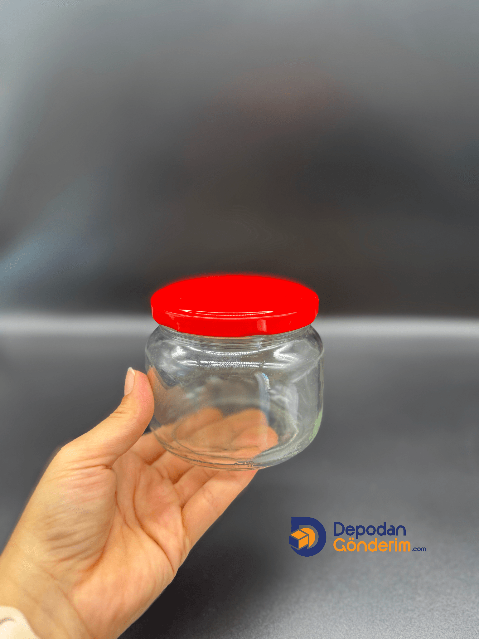 DP227 400cc Kavanoz Kırmızı Kapaklı