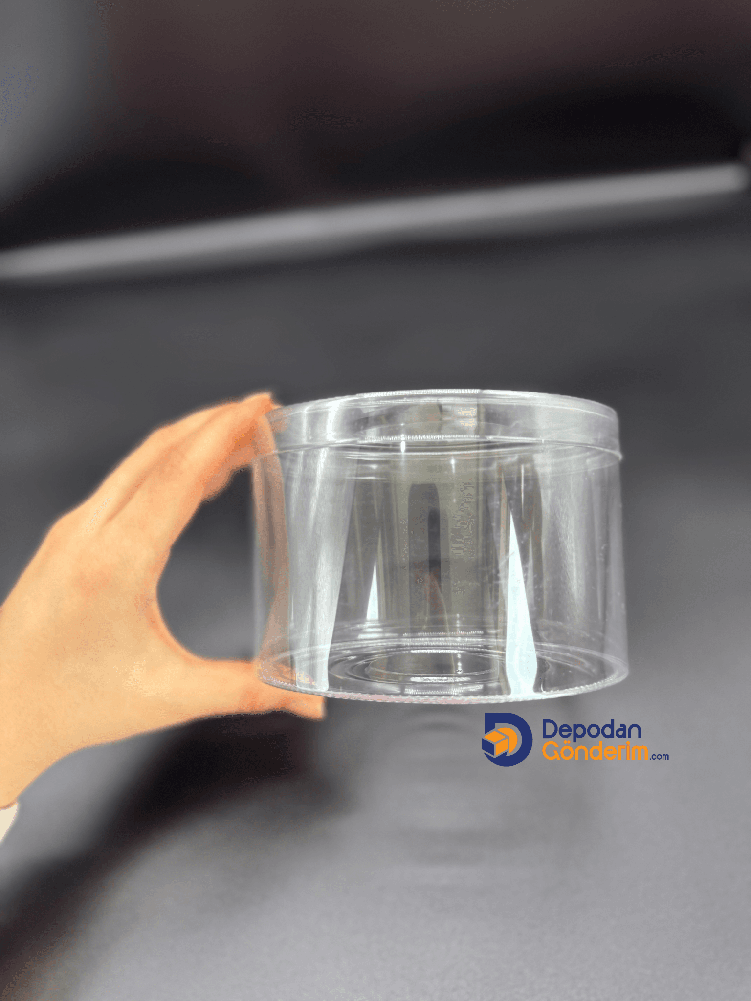 DP23 130*100 Silindir Plastik Kurabiye Kabı