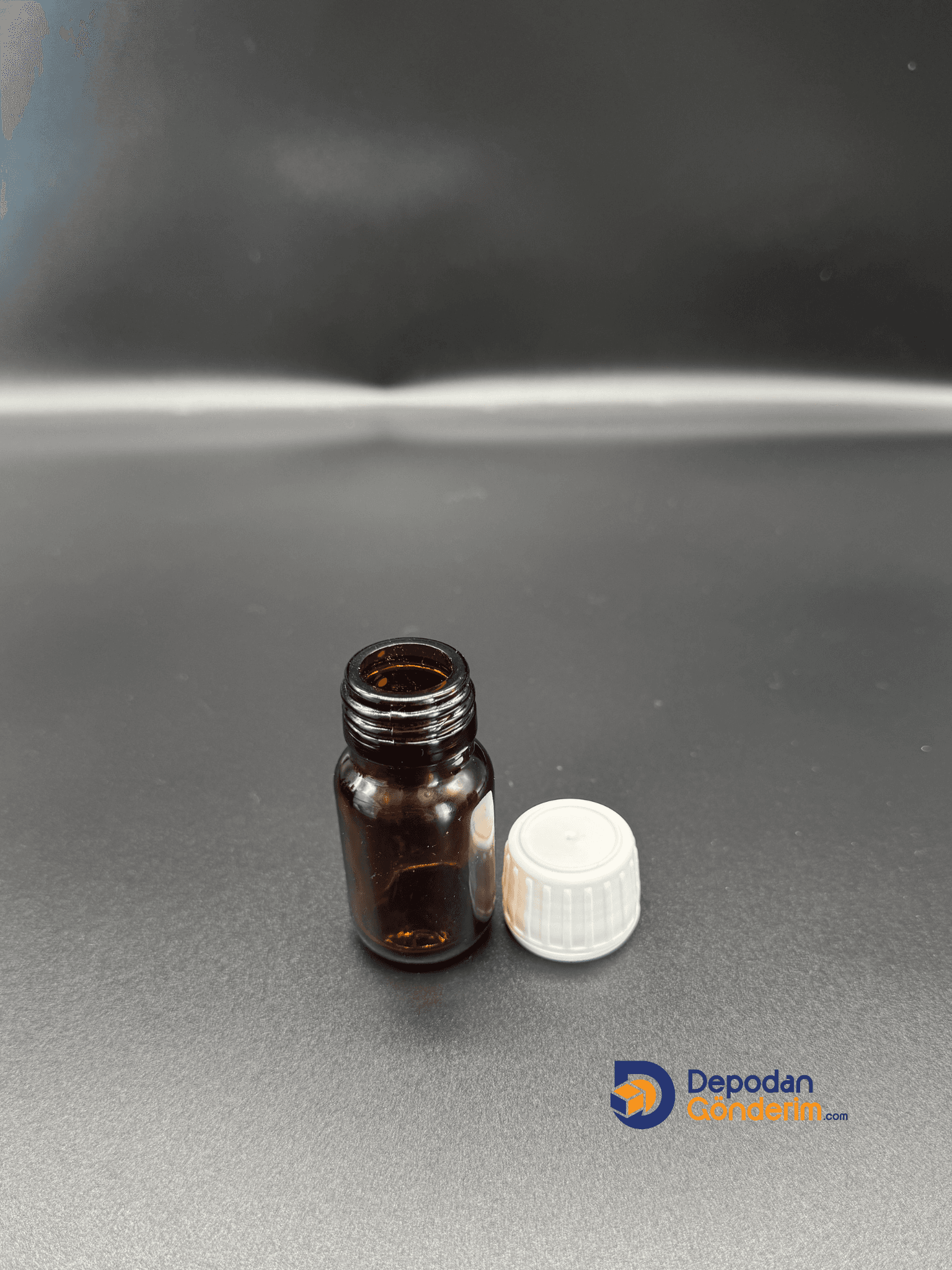 DP115 20cc Ecza Cam Şişe (Kilitli Beyaz Kapaklı)   
