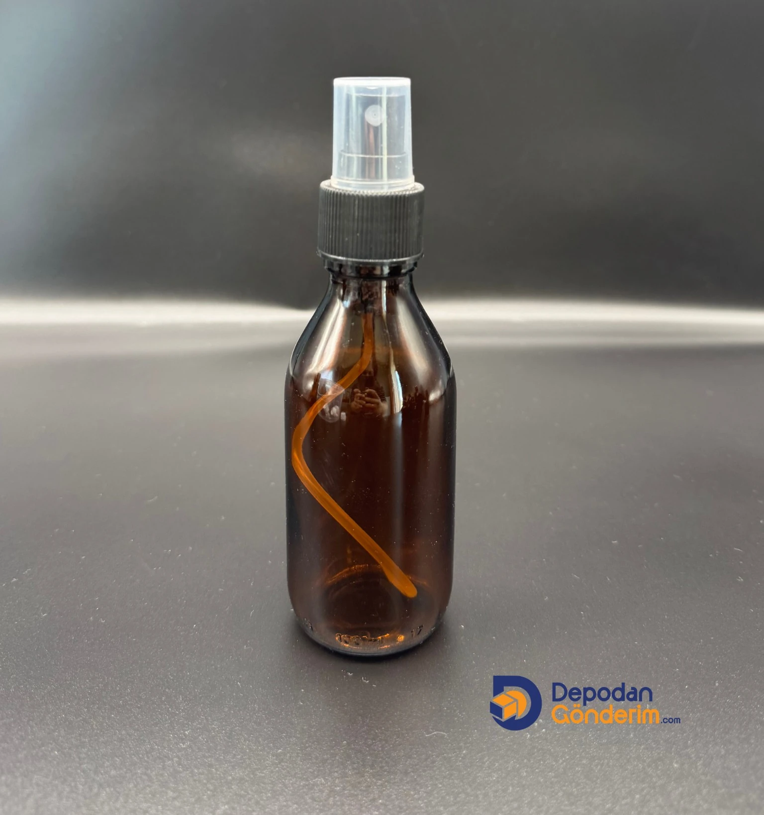 DP109 100cc Ecza Cam Şişe (Spreyli Siyah Kapaklı)  
