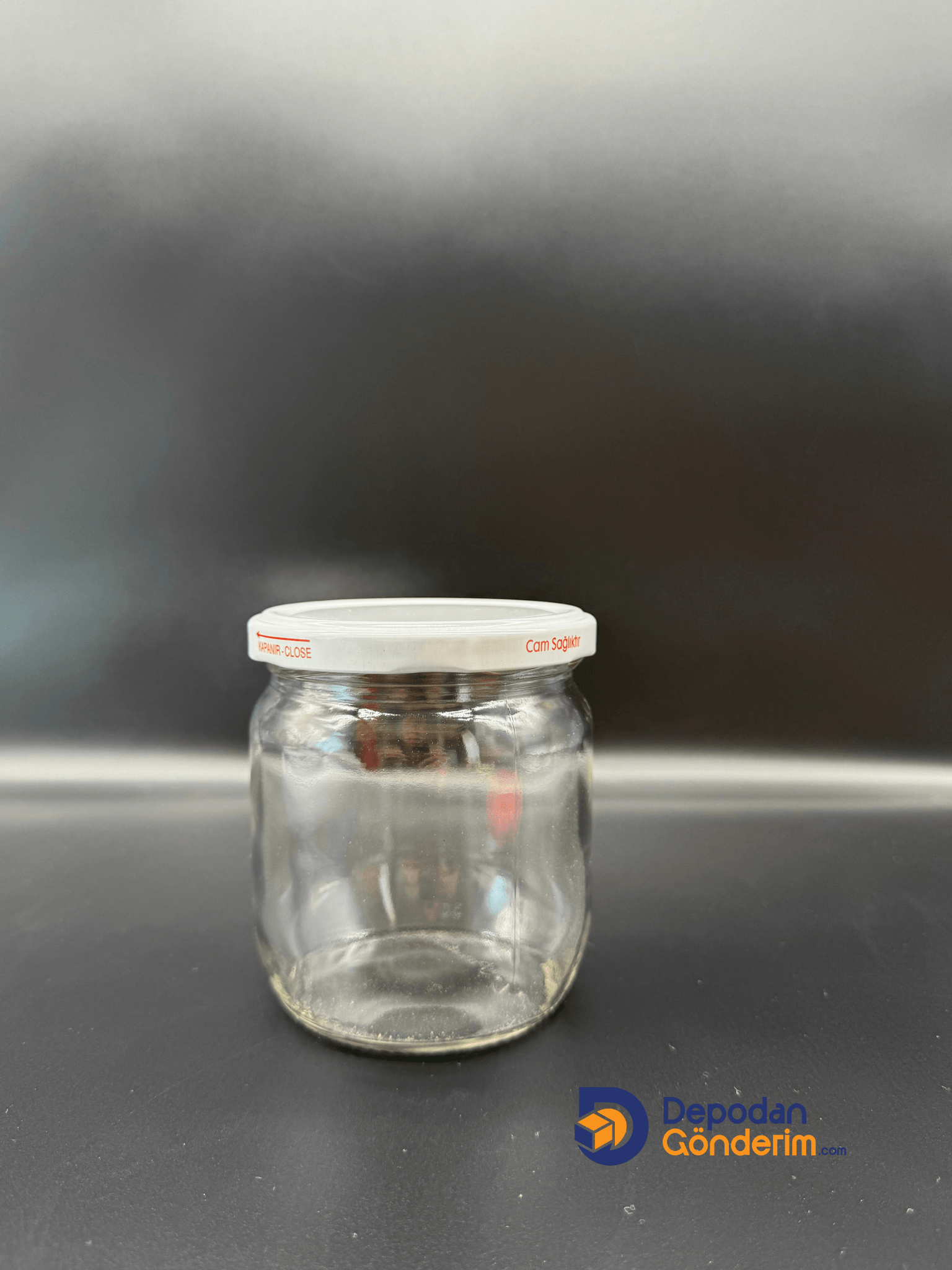 DP213 425cc Kavanoz Beyaz Kapaklı