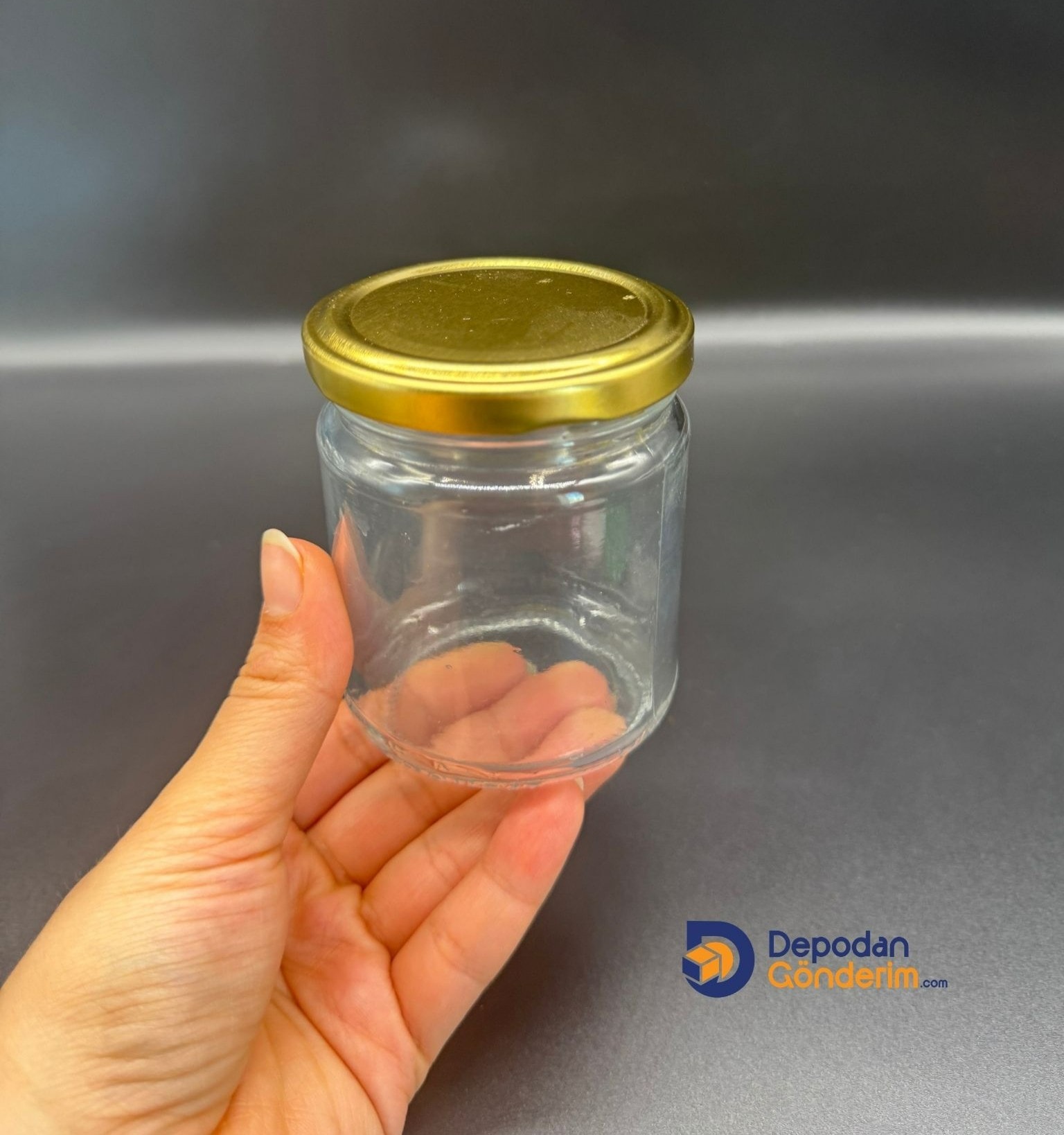 DP277 210cc Kavanoz Gold Kapaklı