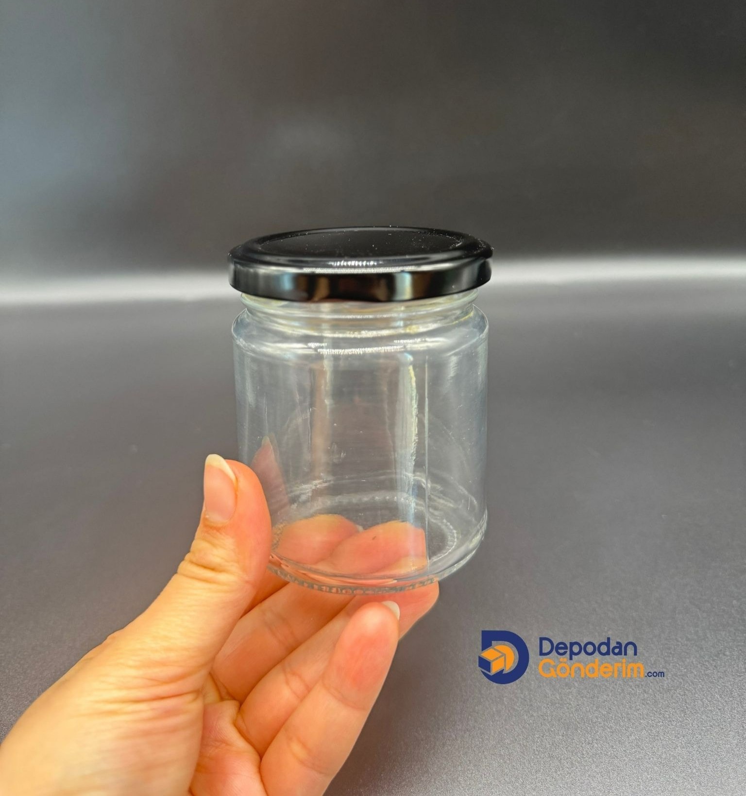 DP275 210cc Kavanoz Siyah Kapaklı