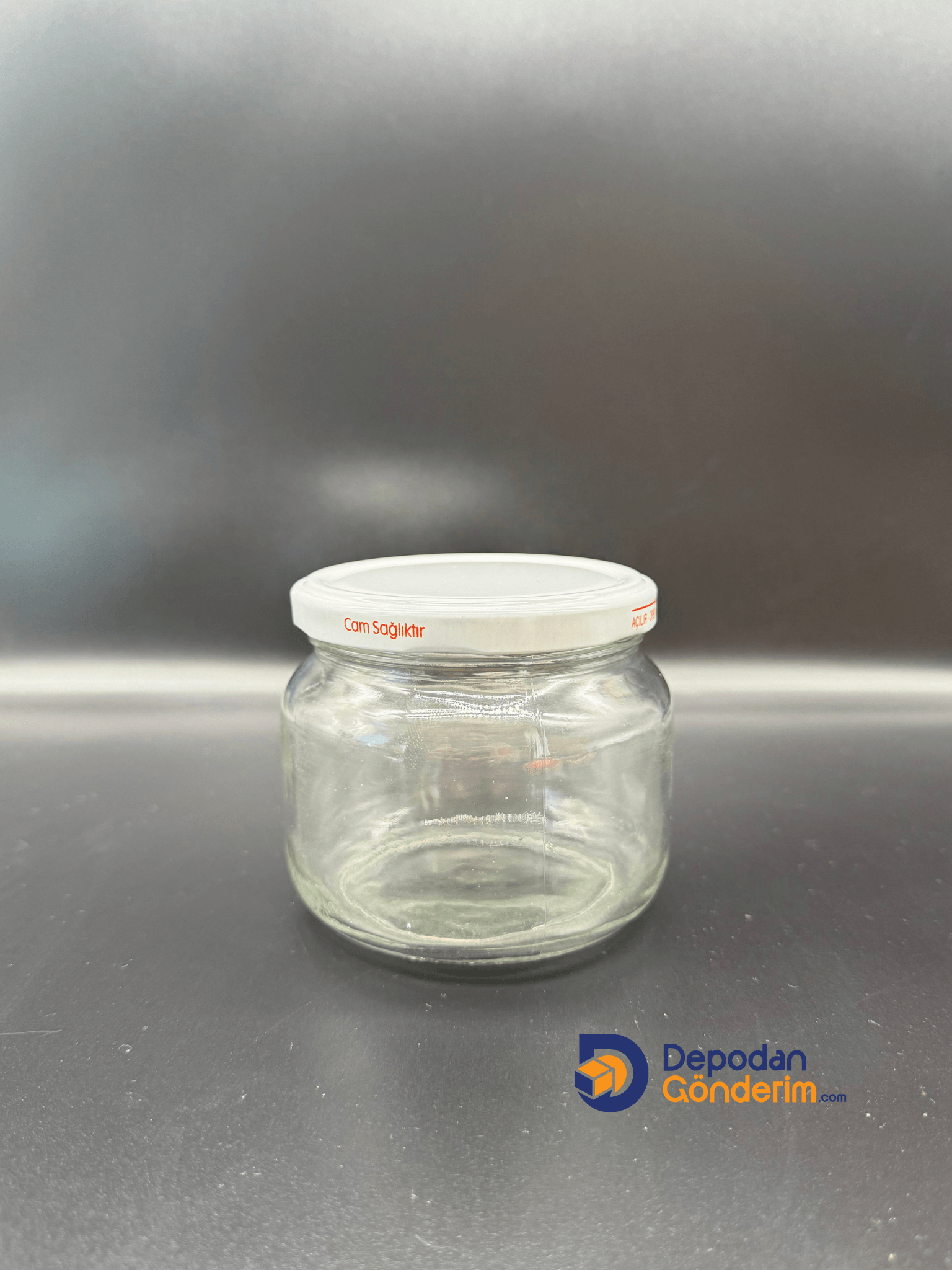 DP228 400cc Kavanoz Beyaz Kapaklı
