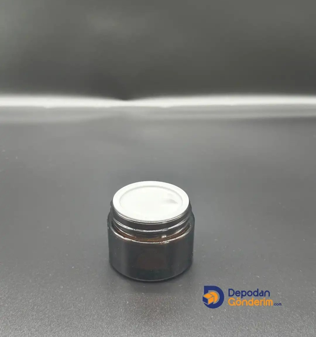 DP59 50cc Amber Cam Krem Kavanozu (Siyah Kapaklı)  