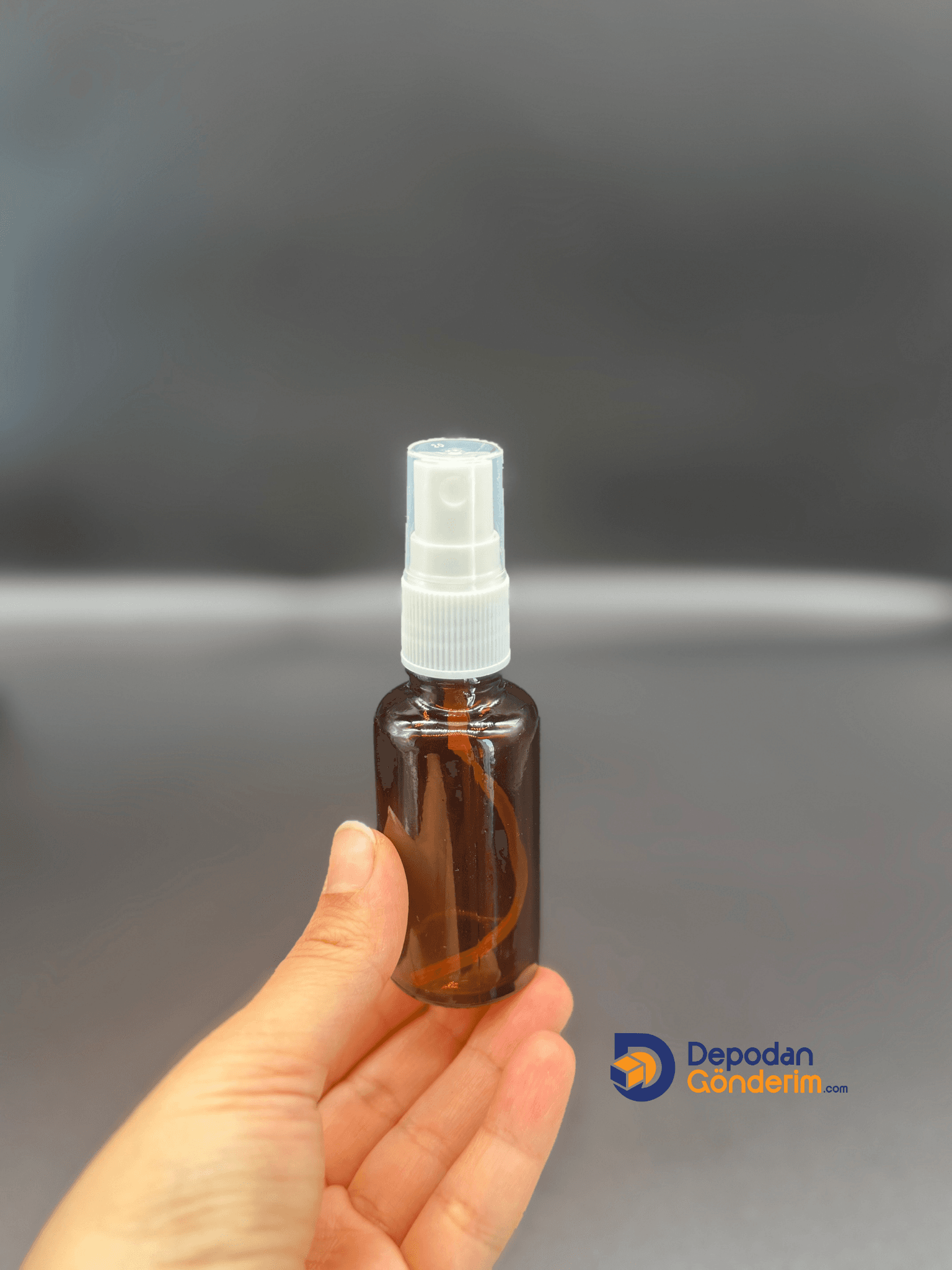 DP131 30cc Dar Ağızlı Ecza Cam Şişe (Beyaz Spreyli )