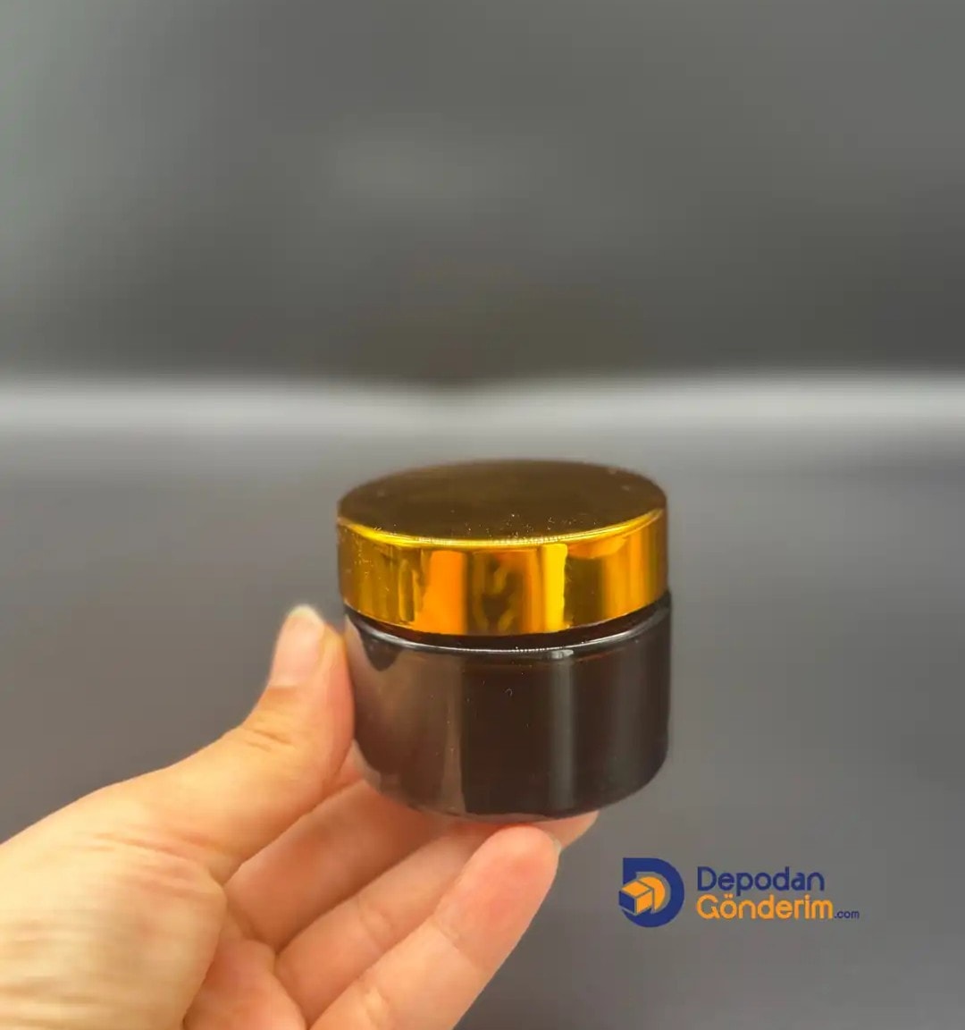DP68 50cc Amber Cam Krem Kavanozu (Gold Kapaklı)