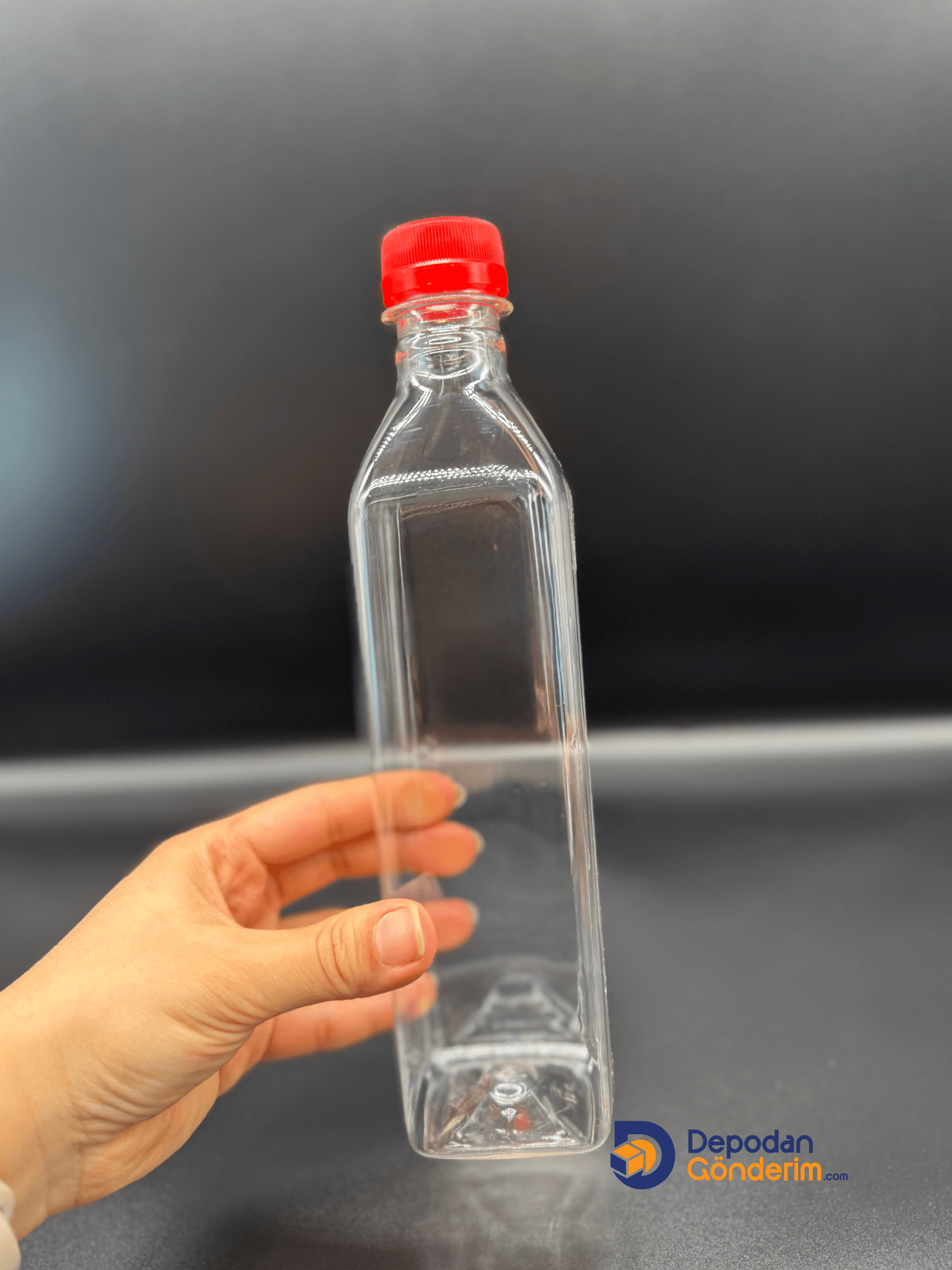 DP47 500 cc (Yarım Litre) Maraska Köşeli Pet Şişe 