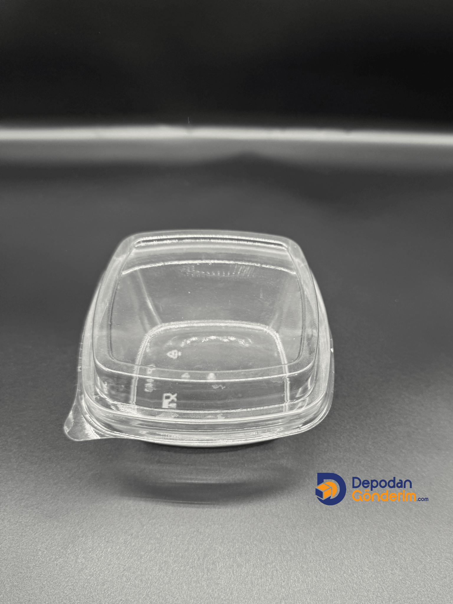  DP06 330cc Köşeli Kristal Tatlı Kabı (Kapaklı)     