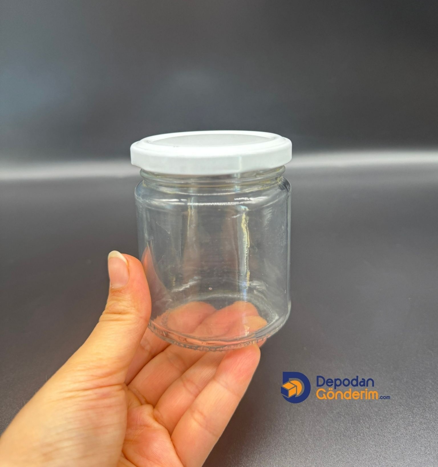 DP276 210cc Kavanoz Beyaz Kapaklı