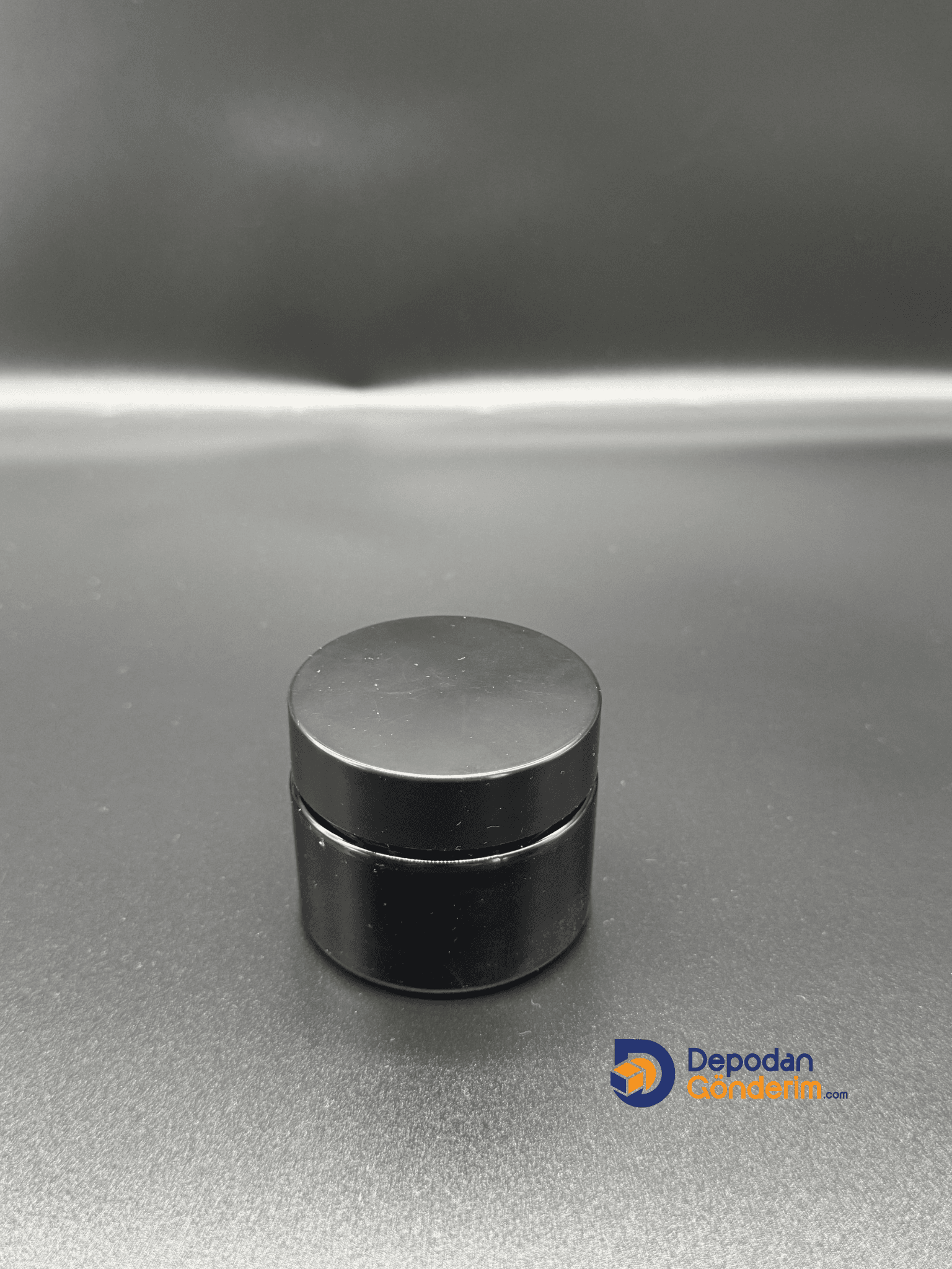 DP103 50cc Amber Cam Krem Kavanozu (Siyah Kapaklı)  