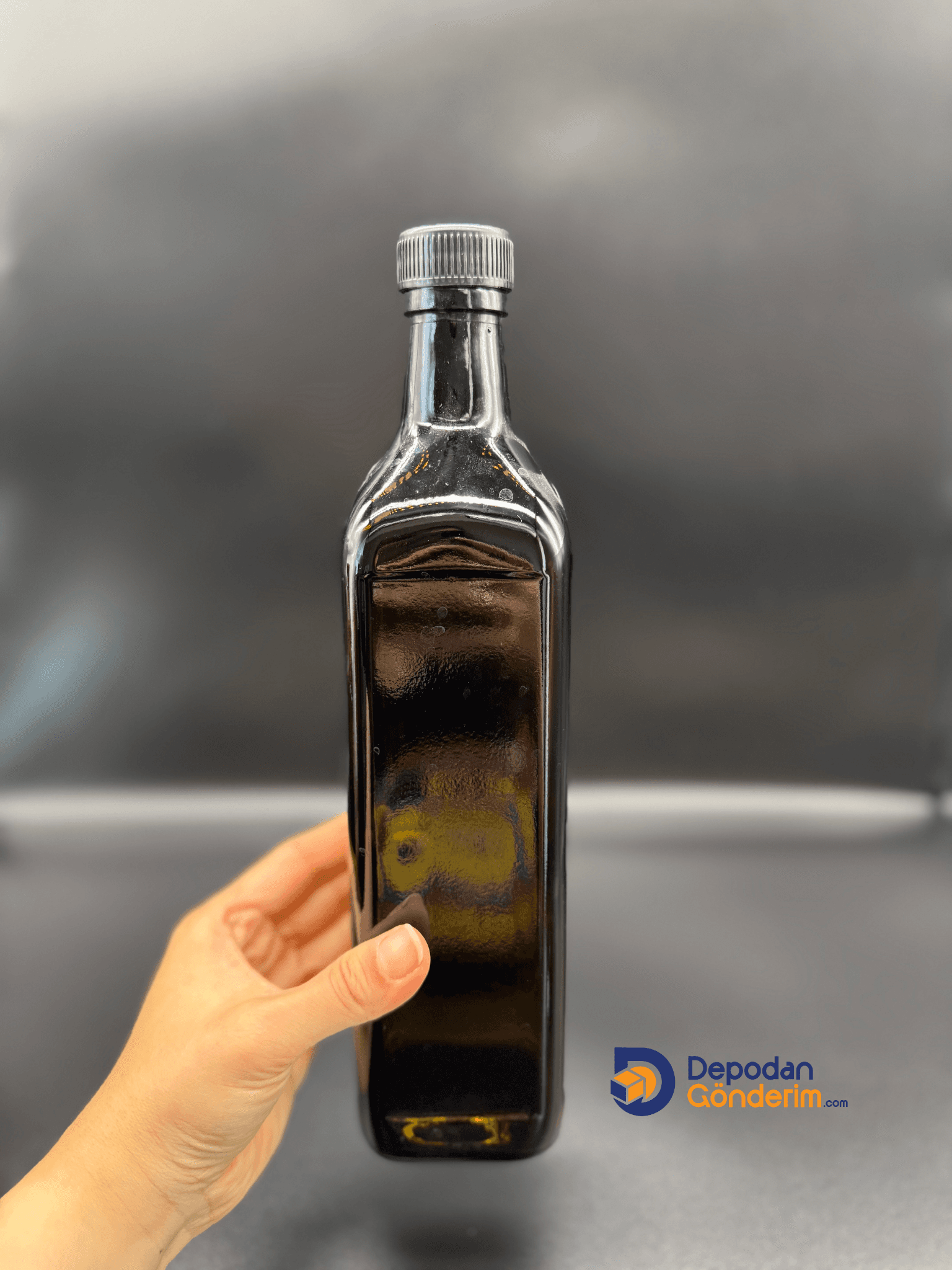 DP167 1000cc Yeşil Maraska Şişe (Siyah Kilitli Eko Kapak) 