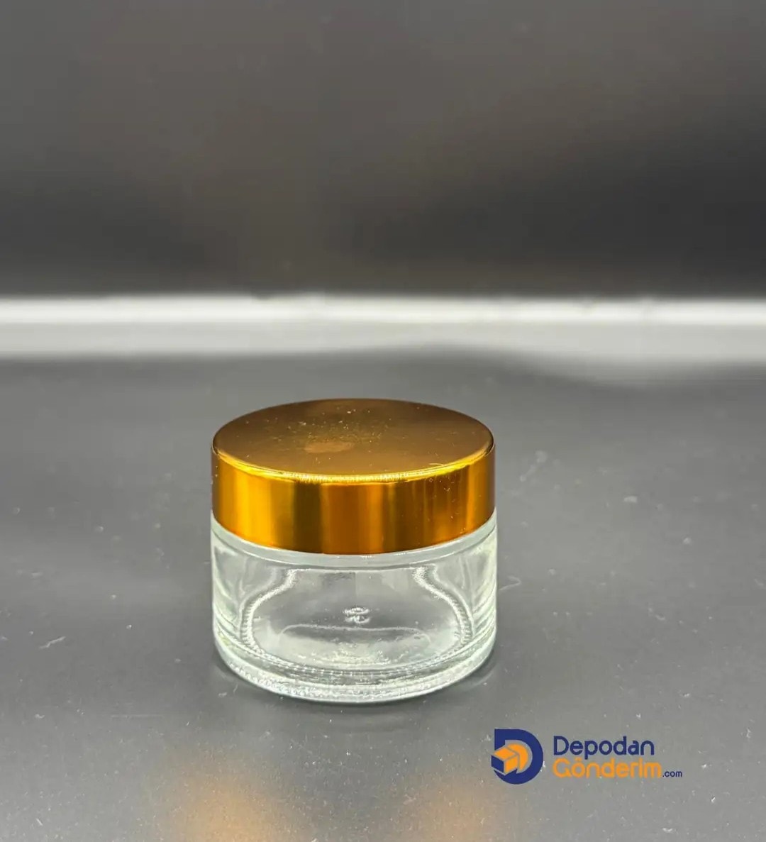 DP65 50cc İTHAL KREM KAVANOZU- GOLD KAPAKLI 