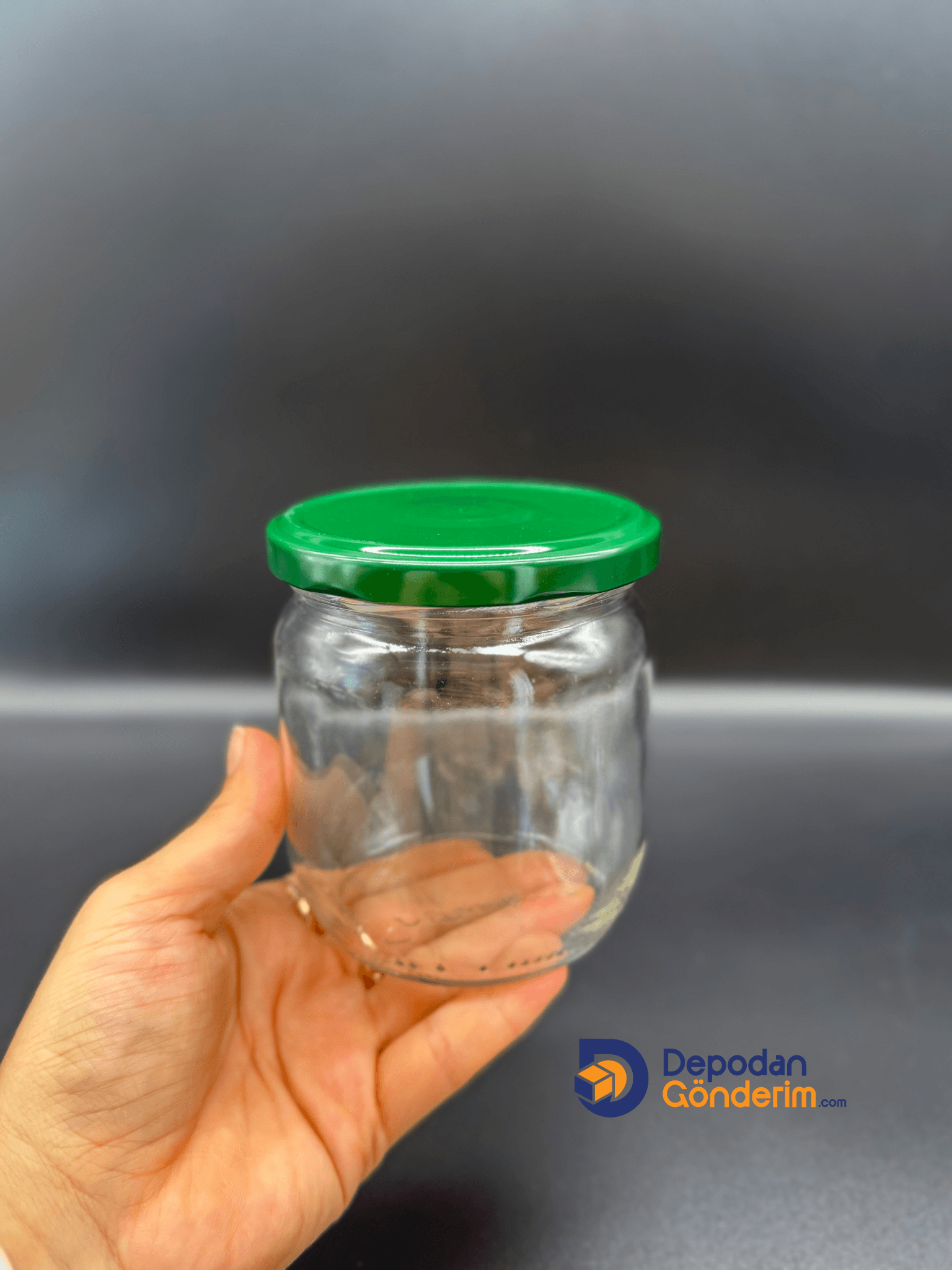 DP216 425cc Kavanoz Yeşil Kapaklı