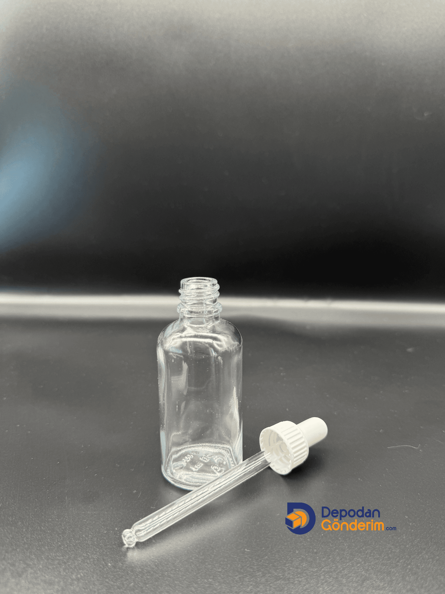 DP89 50cc CAM DAMLALIKLI - PLASTİK BEYAZ KAPAKLI ŞİŞE  
