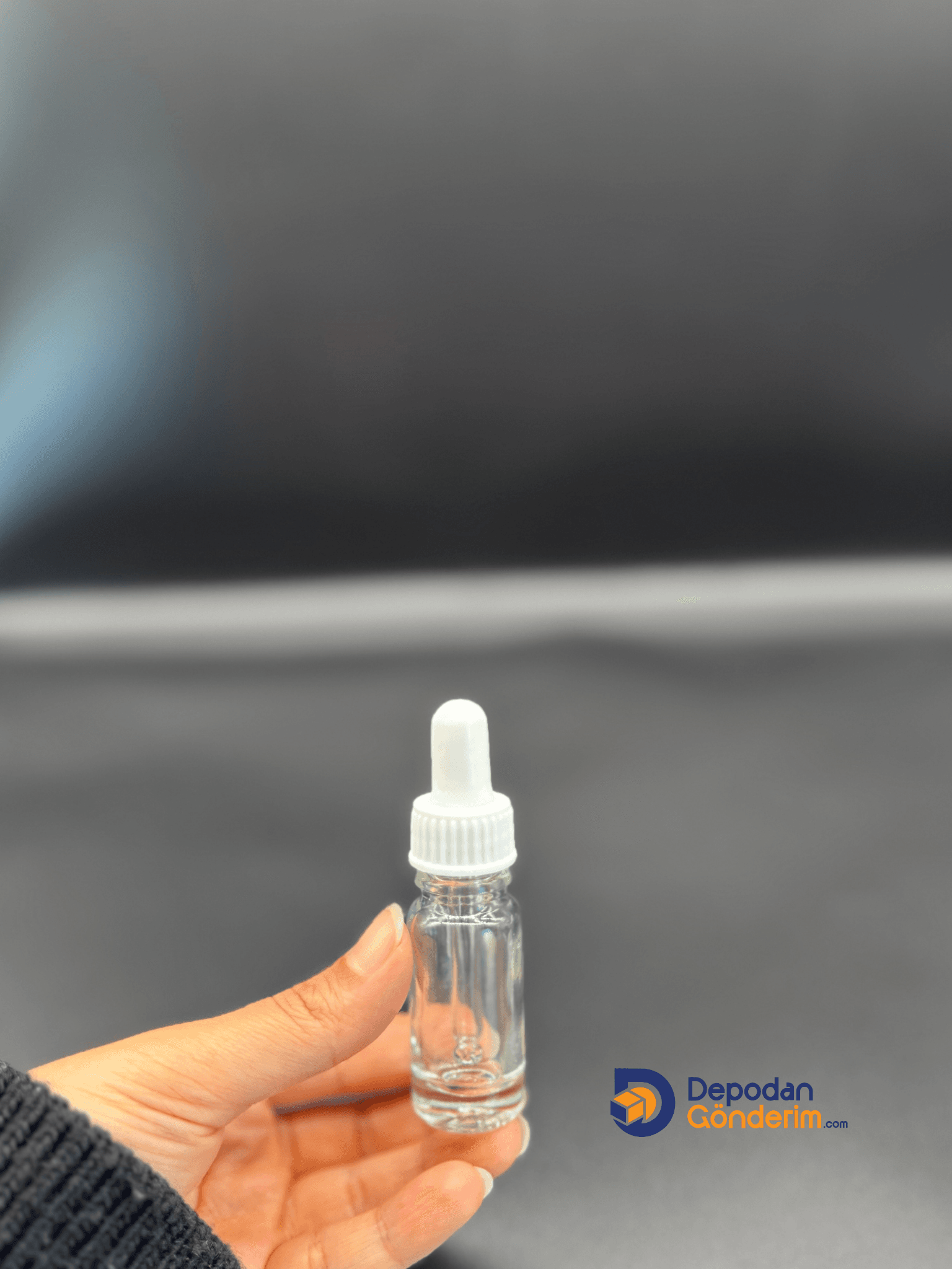 DP81 10cc ŞEFFAF CAM DAMLALIKLI - PLASTİK BEYAZ KAPAKLI ŞİŞE 