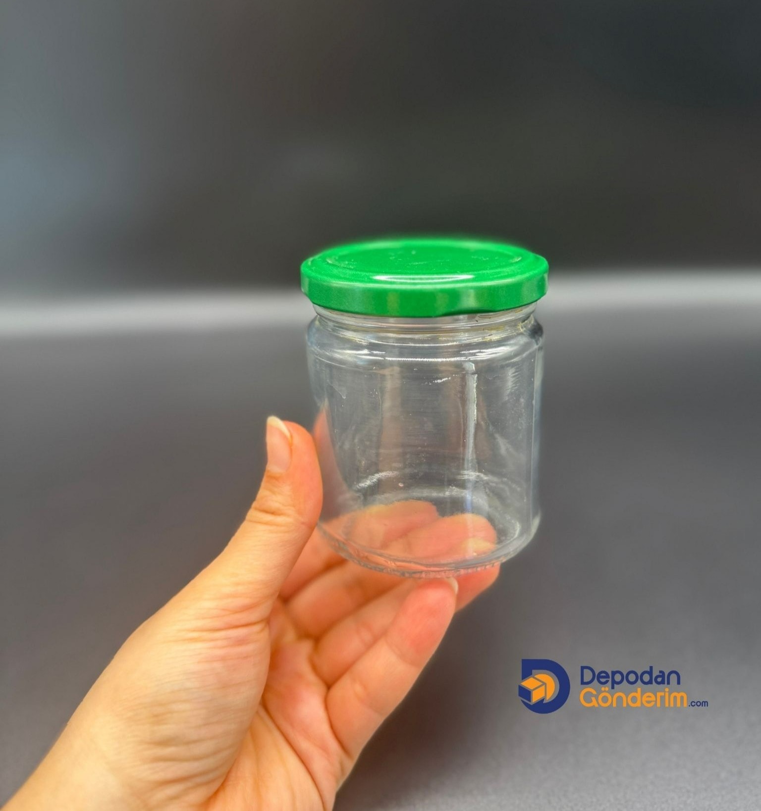 DP278 210cc Kavanoz Yeşil Kapaklı 