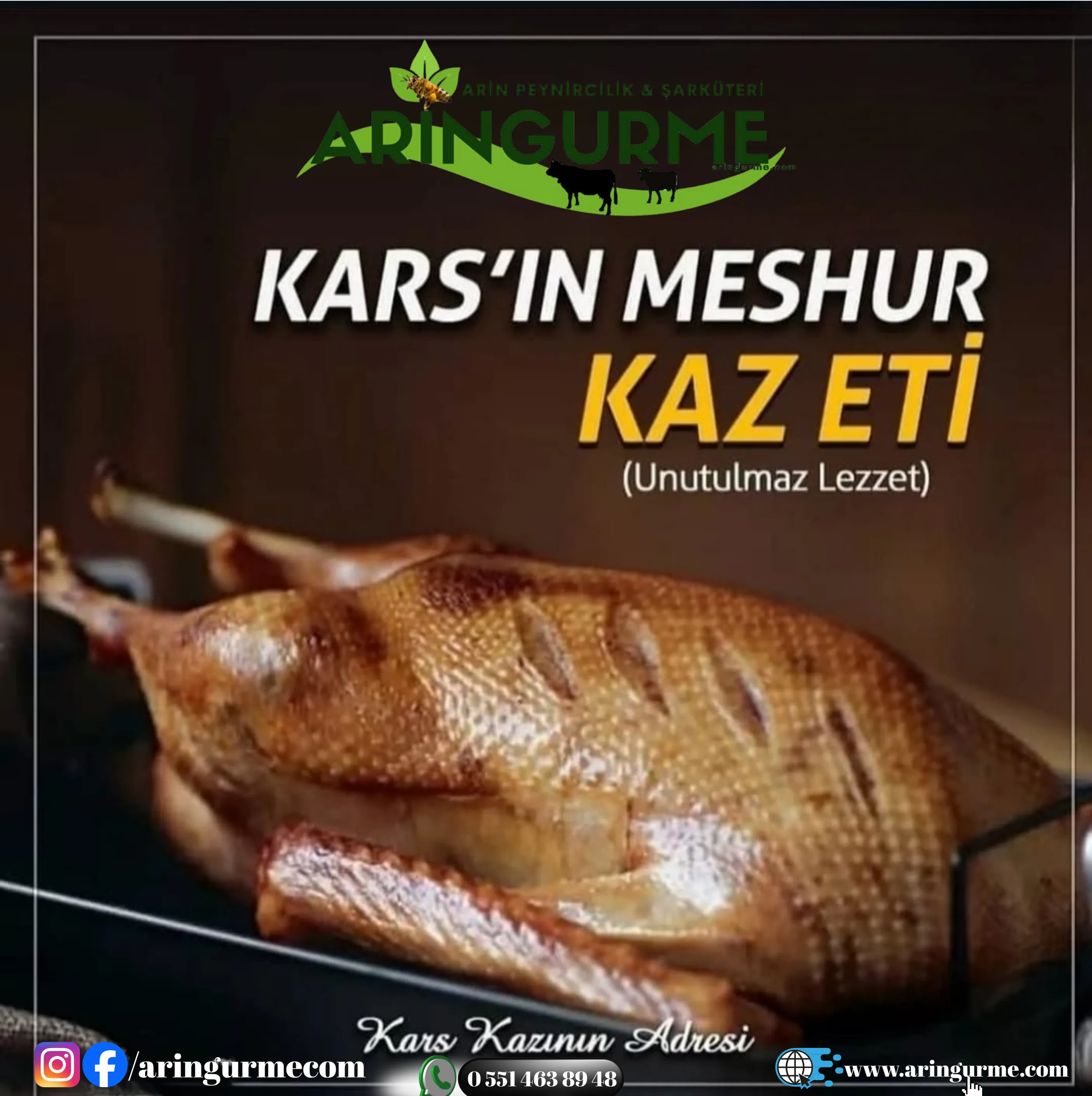 Kaz (Yaş/Taze Kesim) (3 - 4 kg)