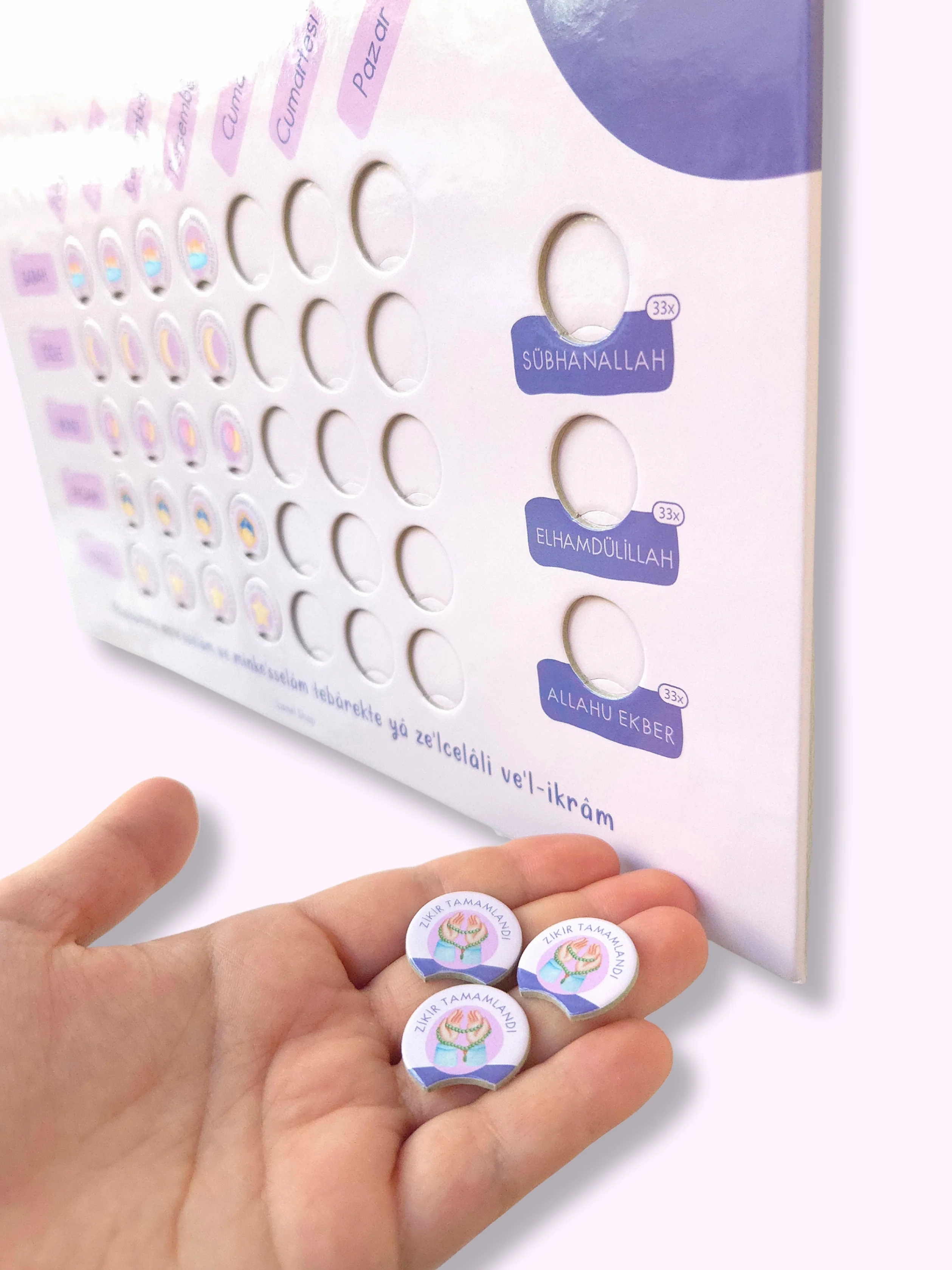 Namaz Takip Çizelgem | Kişiselleştirilebilir | Kız-Pembe