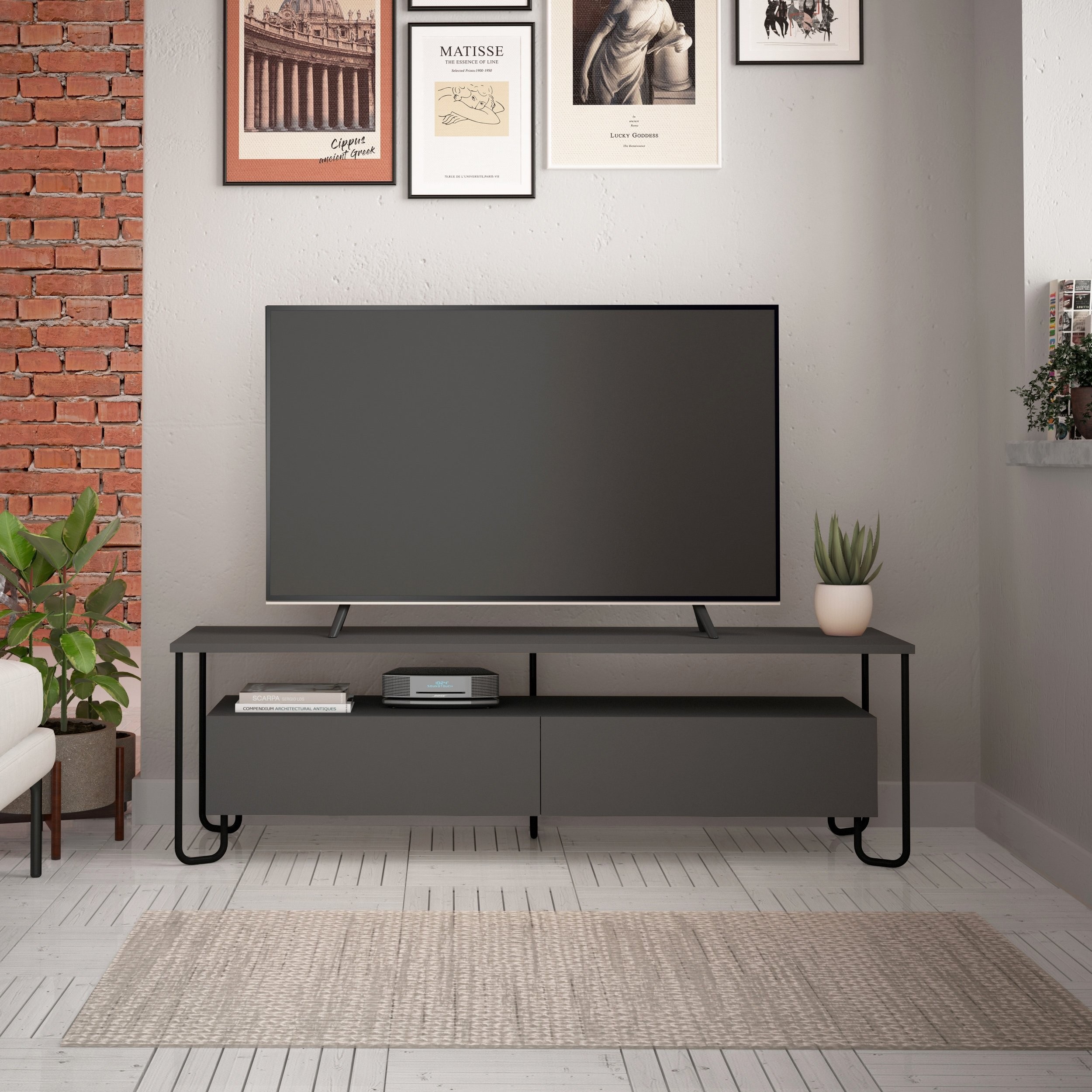 CORNEA TV UNIT - ANTHRACITE - M.TV.16989.3